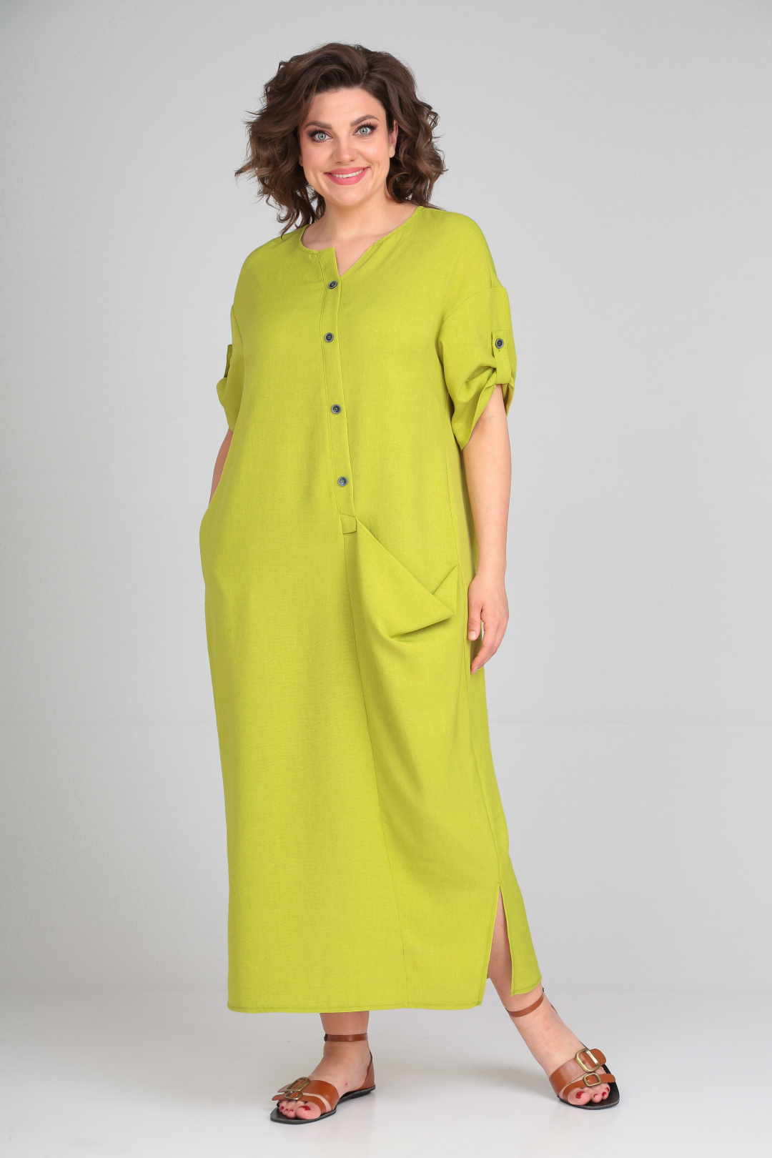 Платье Мишель Шик 2094/4 лайм - фото 3