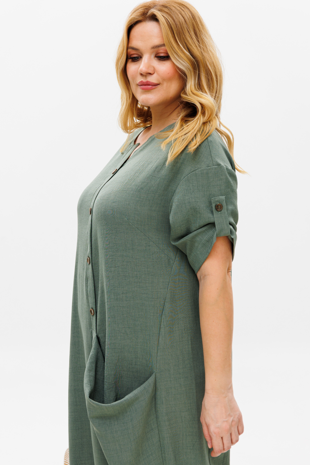 Платье Мишель Шик 2094/4 темно оливковый - фото 3