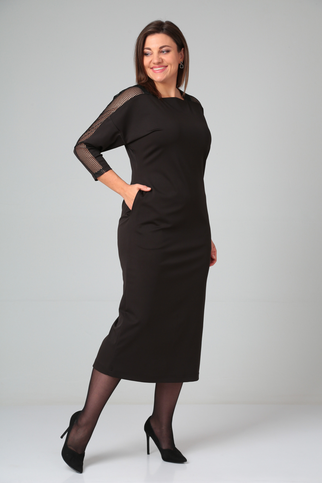 Платье Мишель Шик 2110/1 черный - фото 4