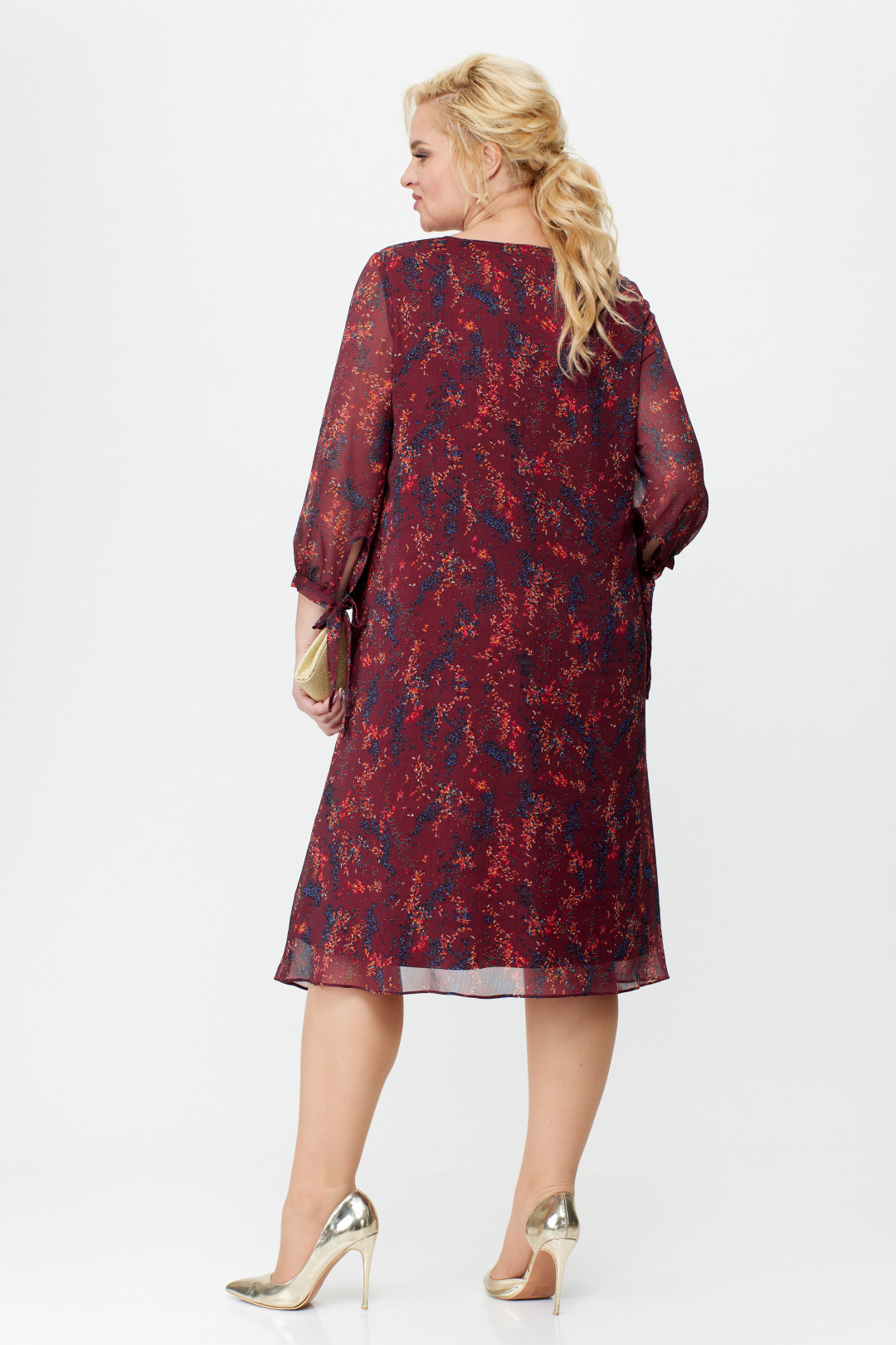 Платье Мишель Шик 2127 бордовый - фото 4