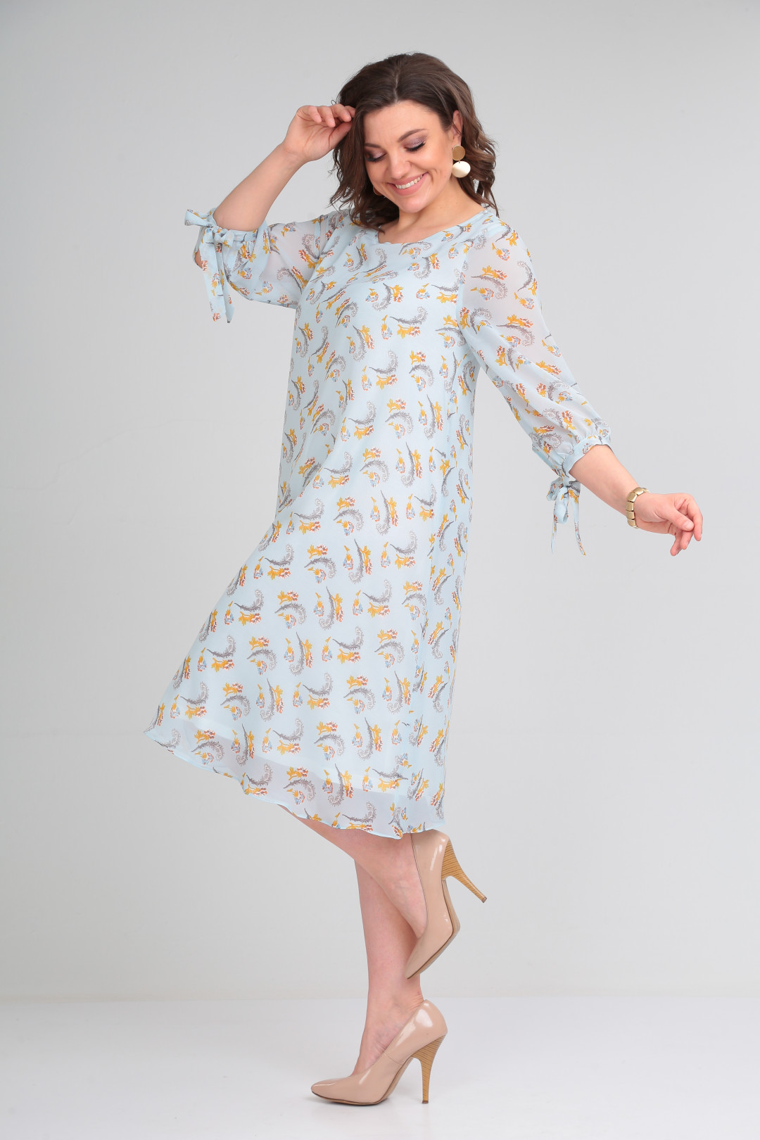 Платье Мишель Шик 2127 голубой - фото 3