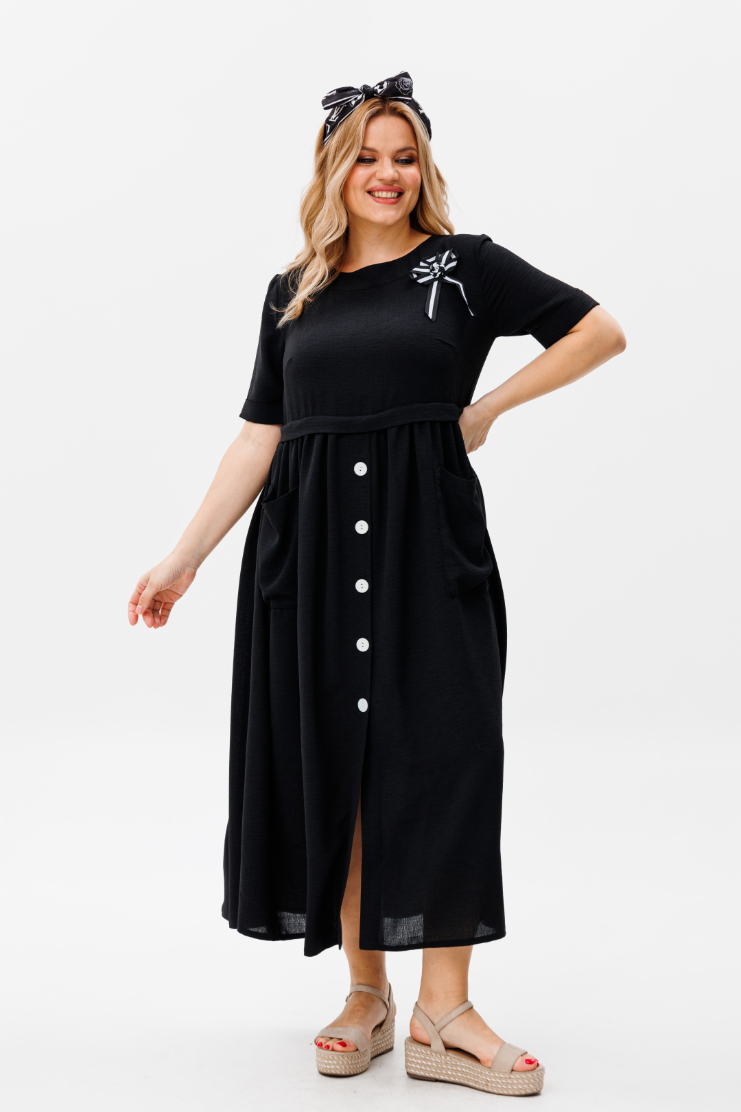 Платье Мишель Шик 2132/1 черный - фото 1