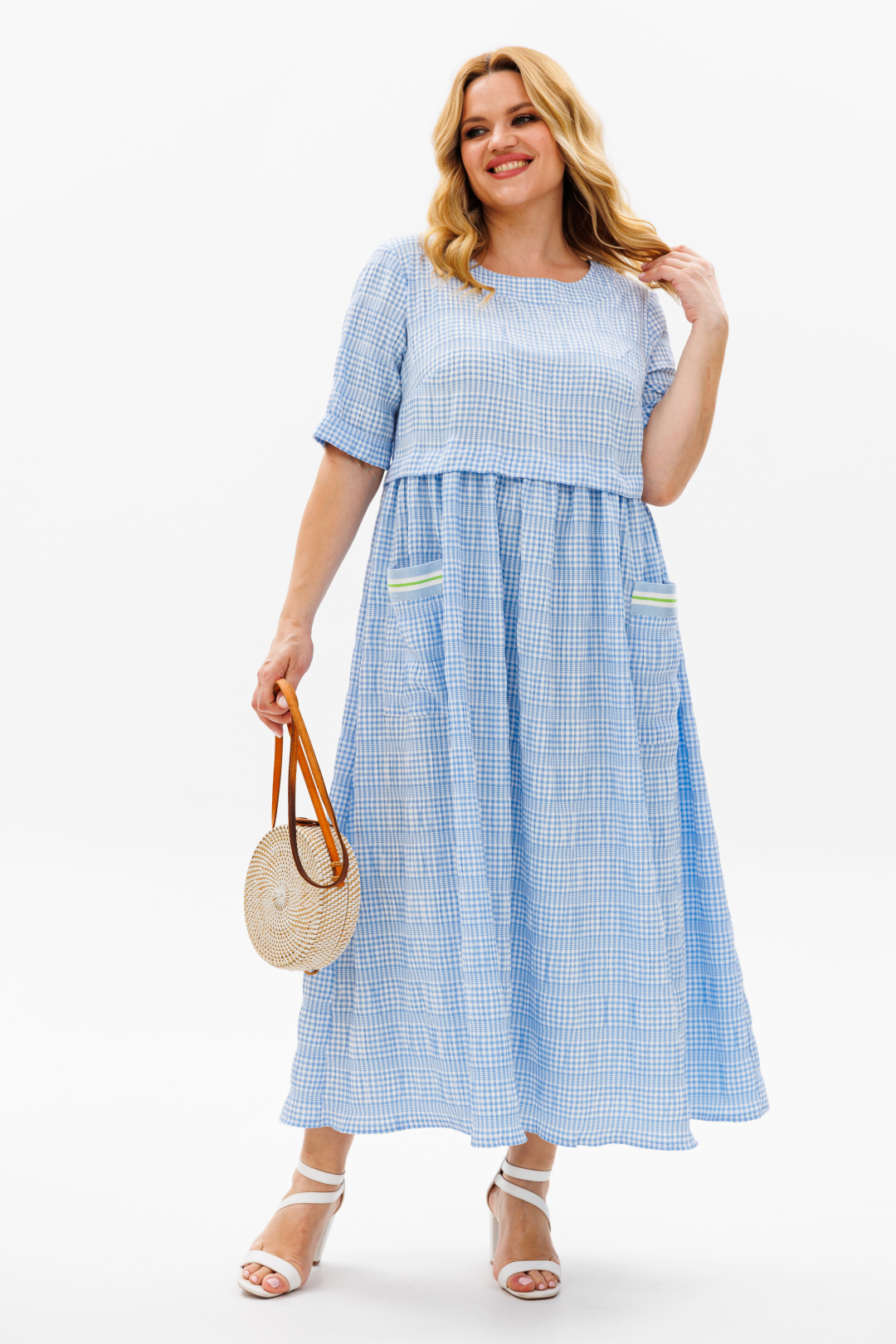 Платье Мишель Шик 2132/1 голубой - фото 1