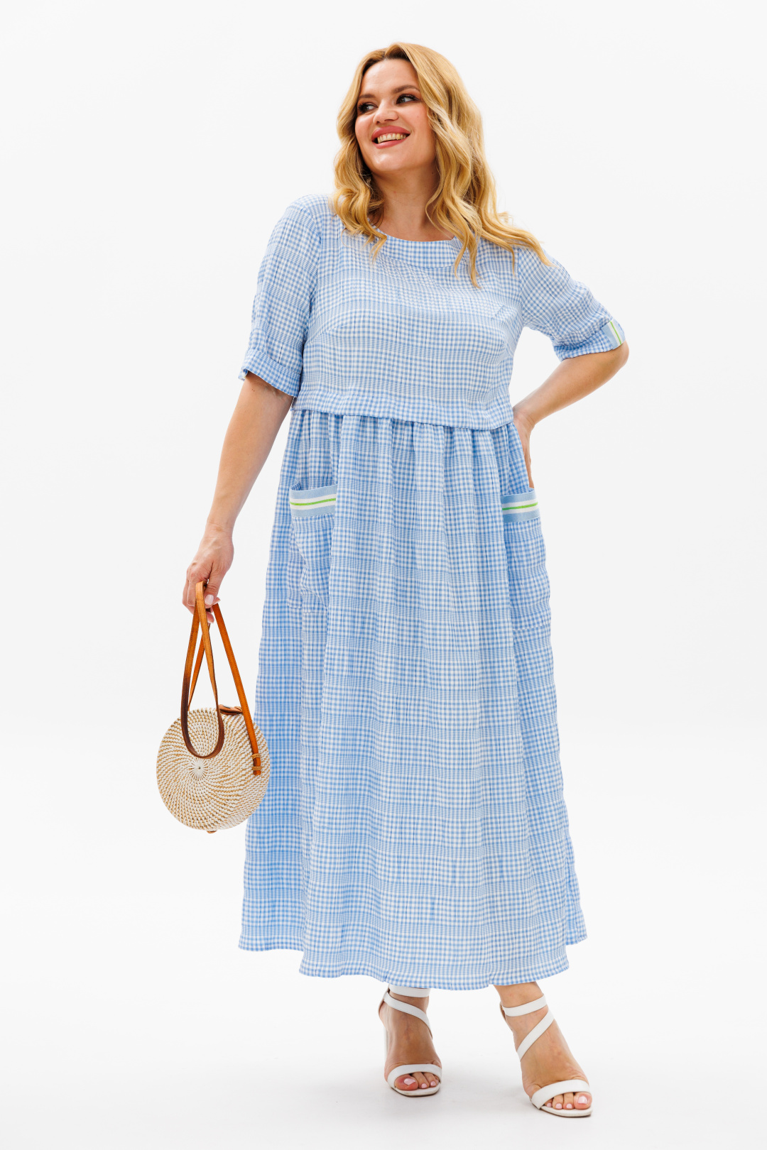 Платье Мишель Шик 2132/1 голубой - фото 5