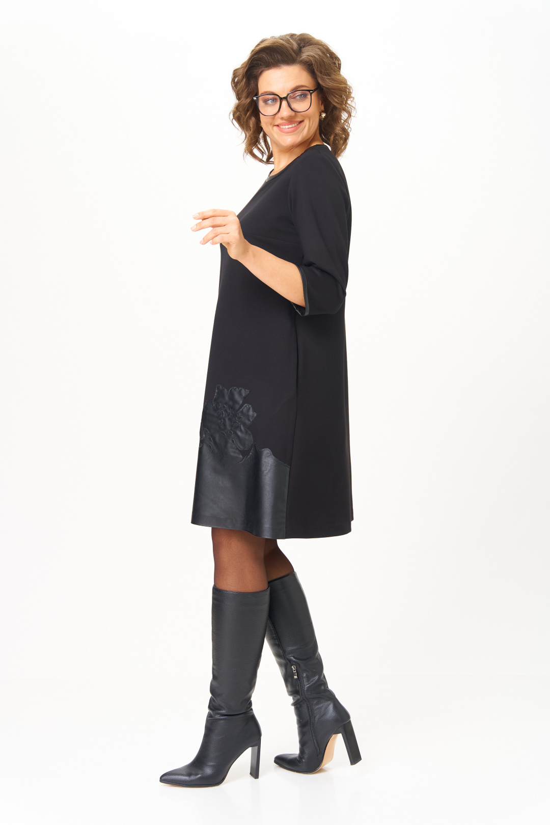 Платье Мишель Шик 2140-1 черный - фото 3