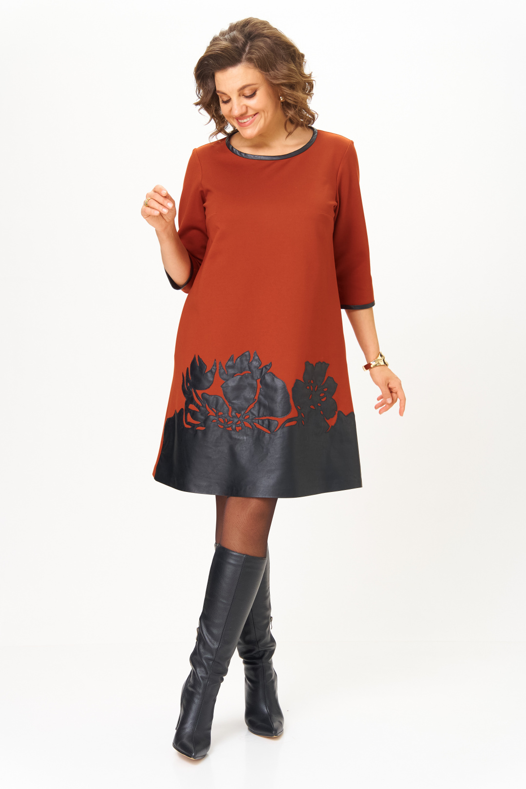 Платье Мишель Шик 2140-1 терракот - фото 2