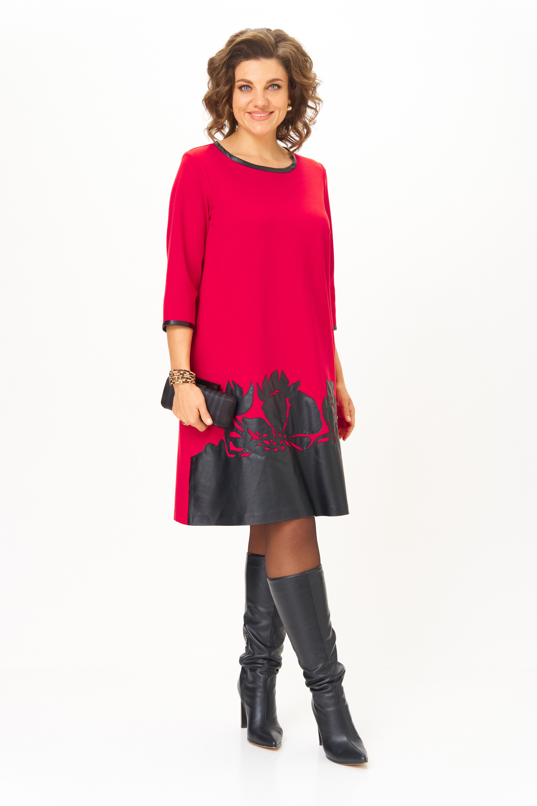 Платье Мишель Шик 2140/1 красный - фото 2