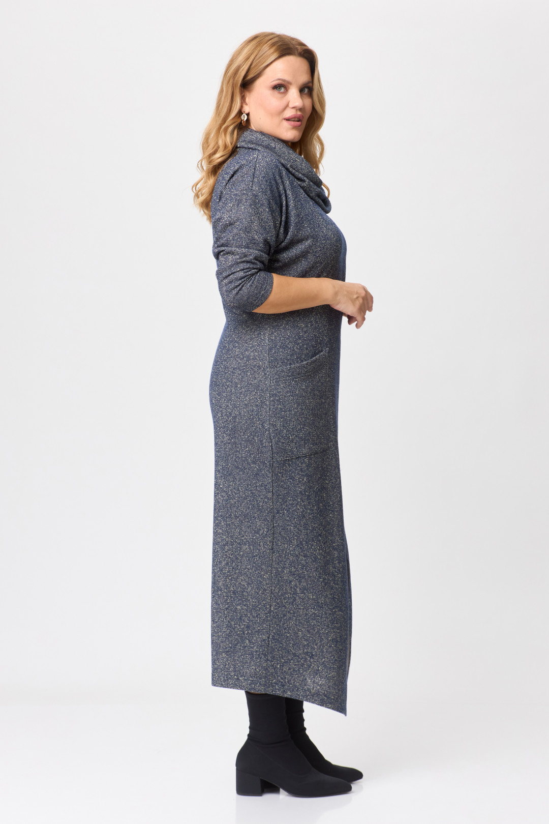 Платье Мишель Шик 2145 синий, серебро - фото 2