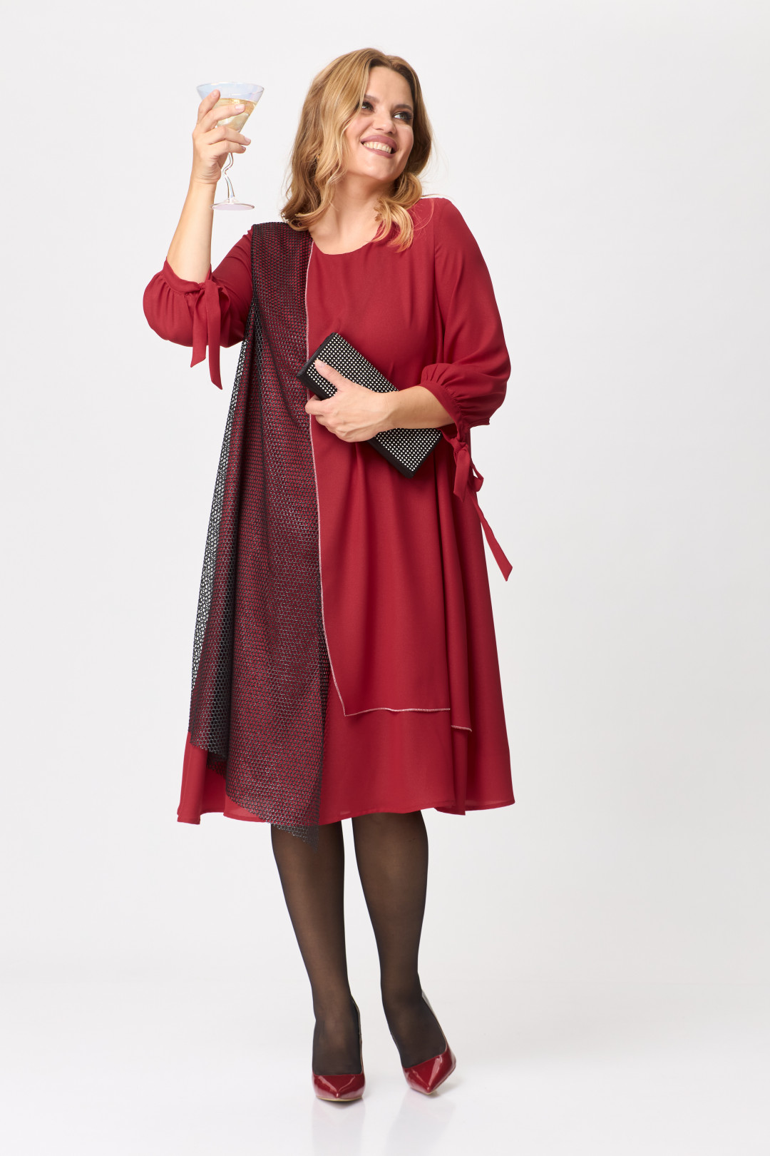 Платье Мишель Шик 2149 красный - фото 2