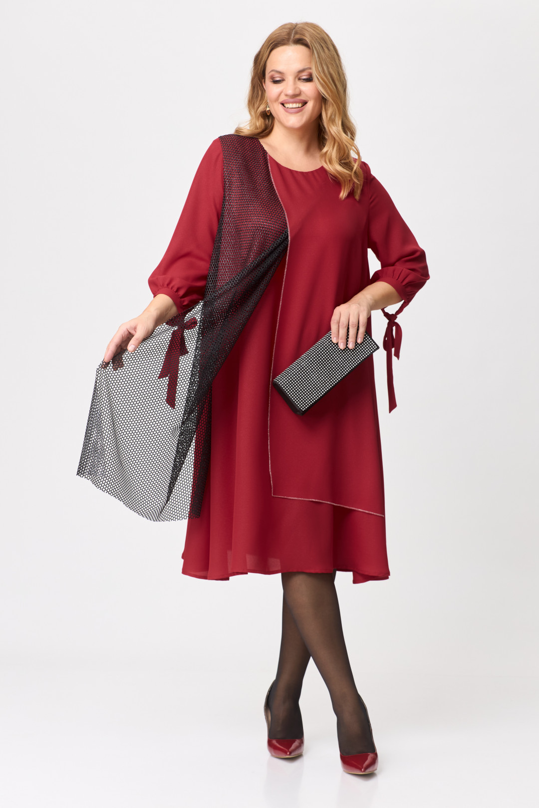 Платье Мишель Шик 2149 красный - фото 4