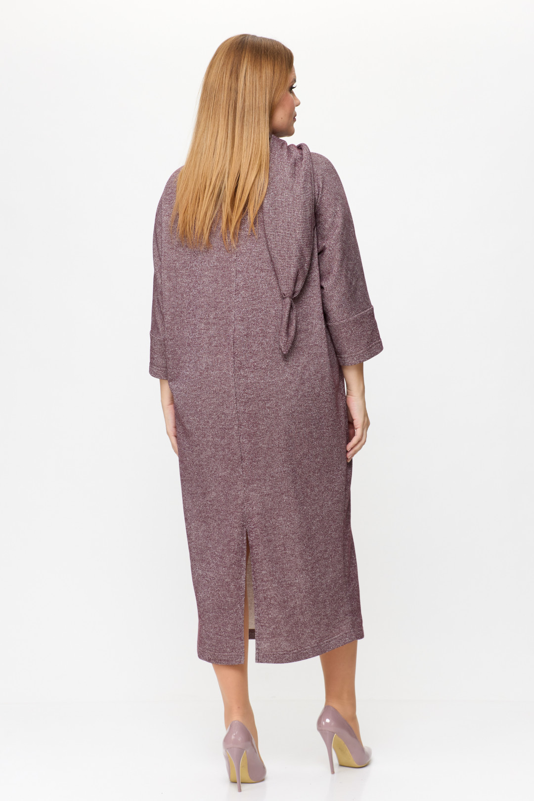 Платье Мишель Шик 2157 бордовый, блеск - фото 6