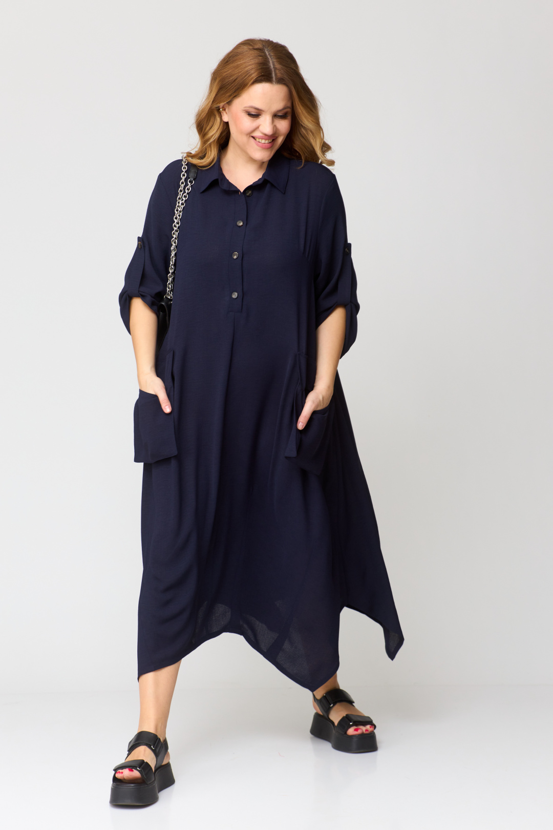 Платье Мишель Шик 2160 синий - фото 4