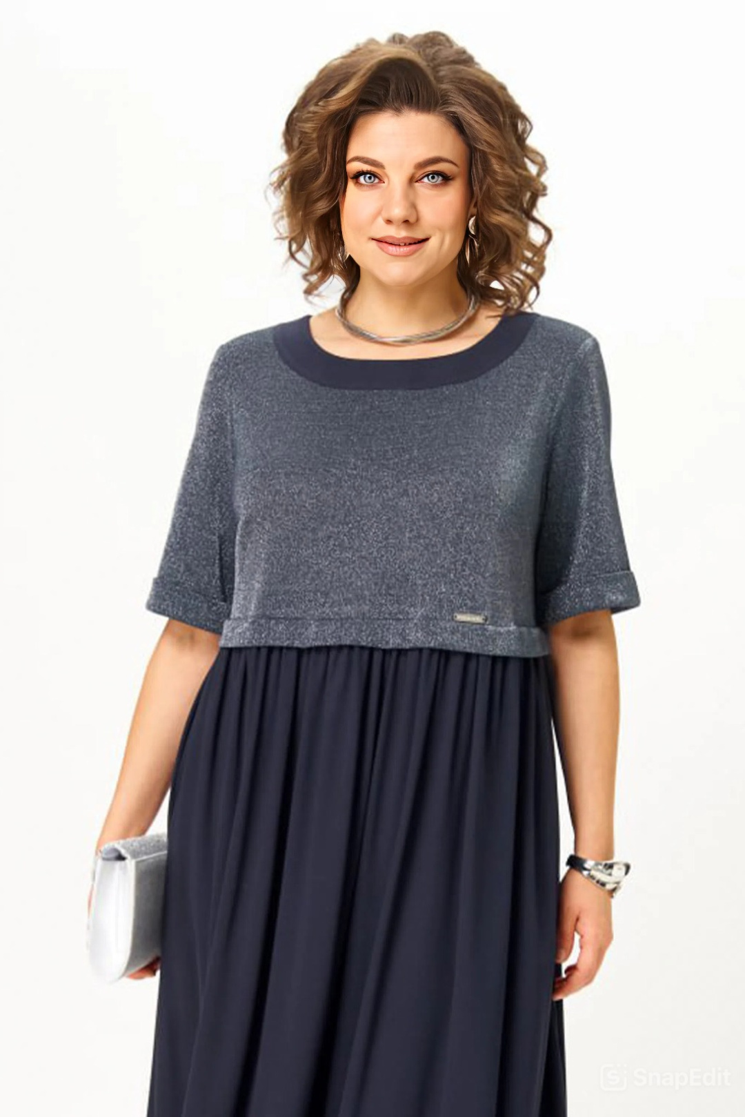 Платье Мишель Шик 2173/1 синий - фото 4