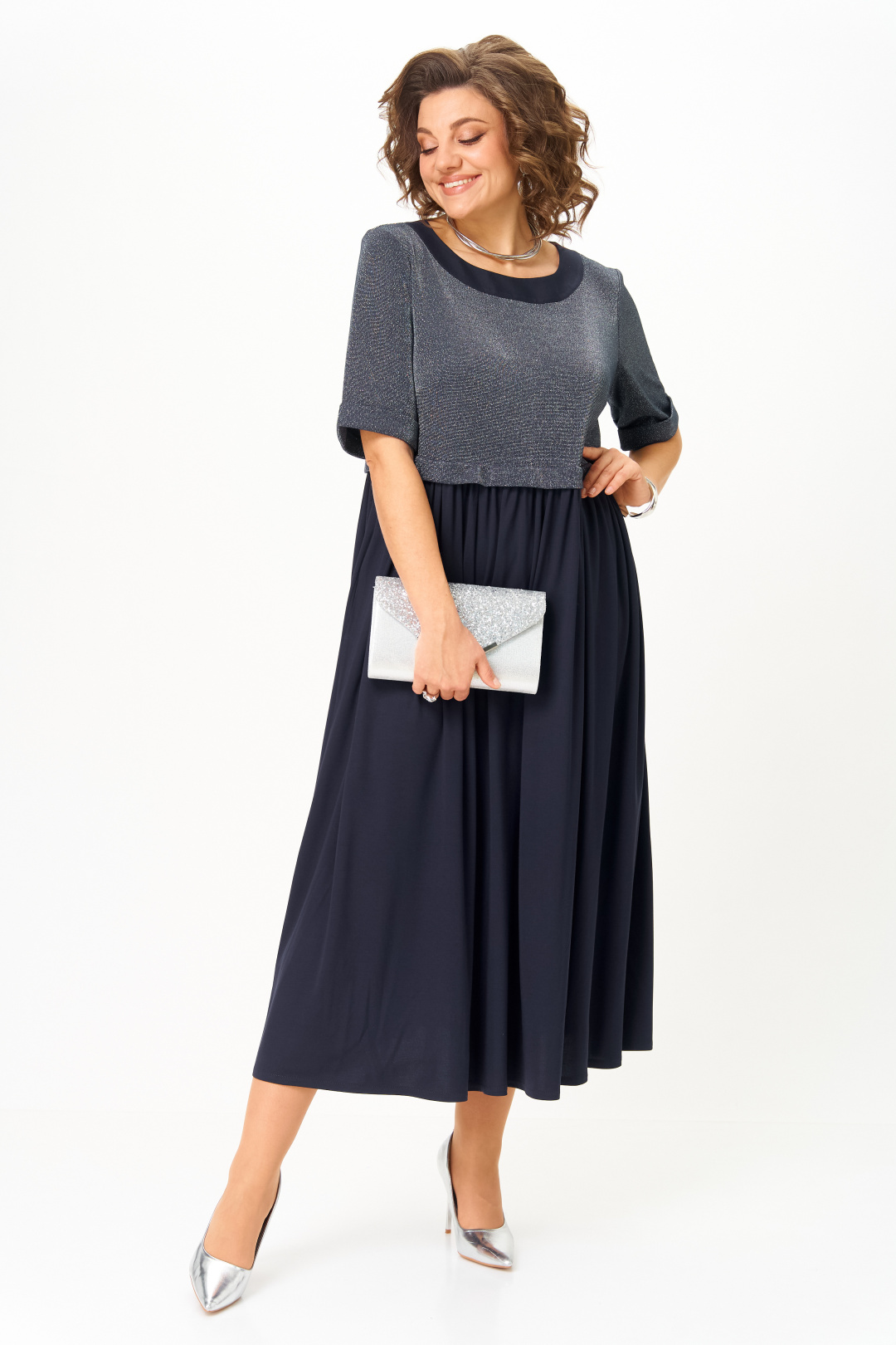 Платье Мишель Шик 2173/1 синий - фото 3