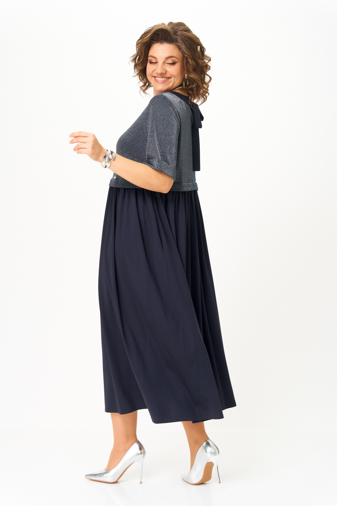 Платье Мишель Шик 2173/1 синий - фото 5