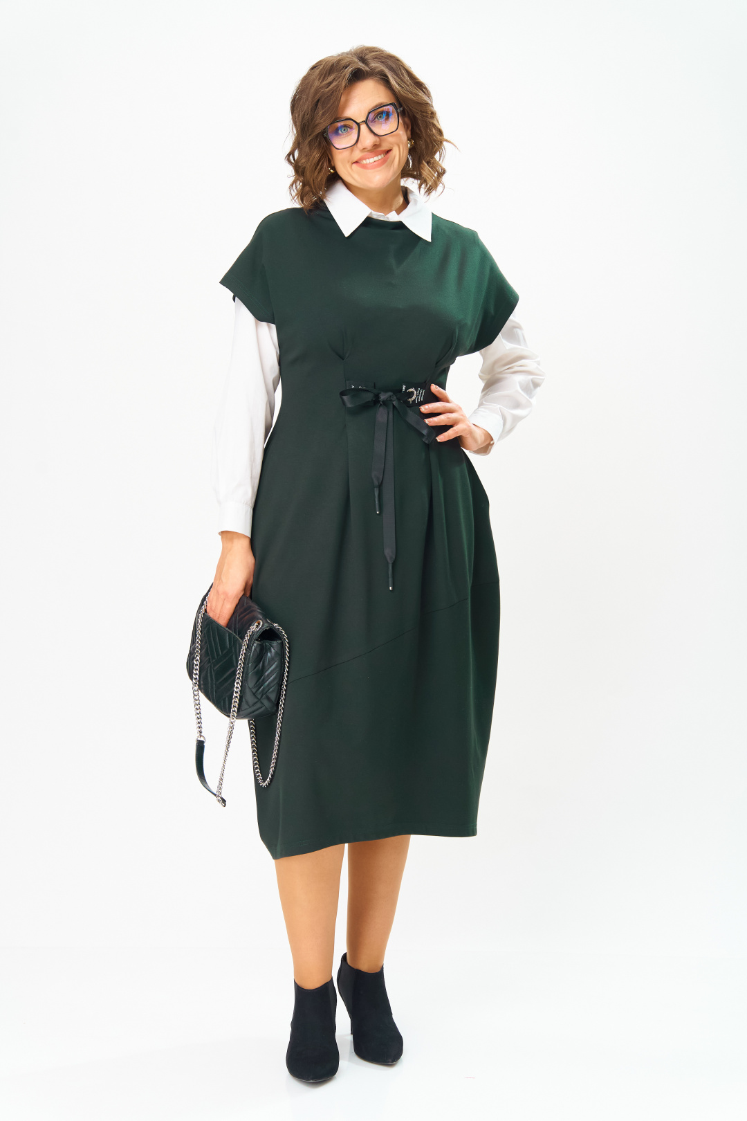 Платье Мишель Шик 2176 темная хвоя - фото 1