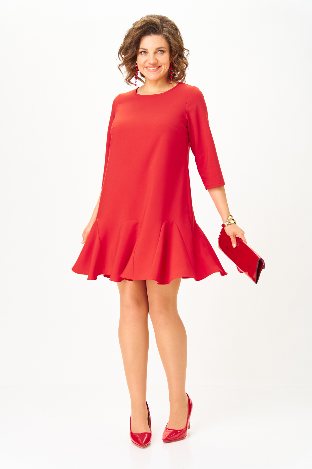 Платье Мишель Шик 2184 красный - фото 4