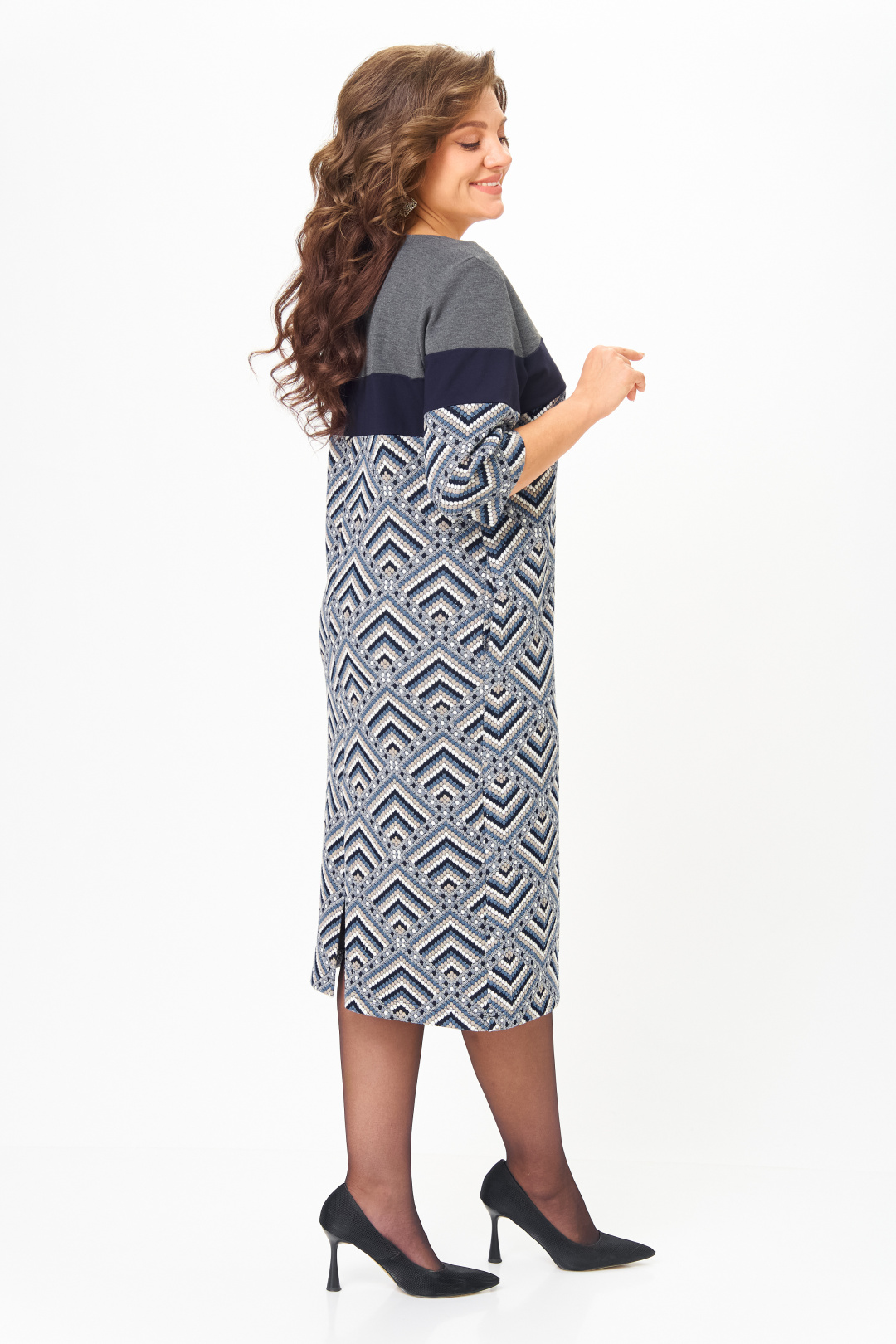 Платье Мишель Шик 2188 серый - фото 3