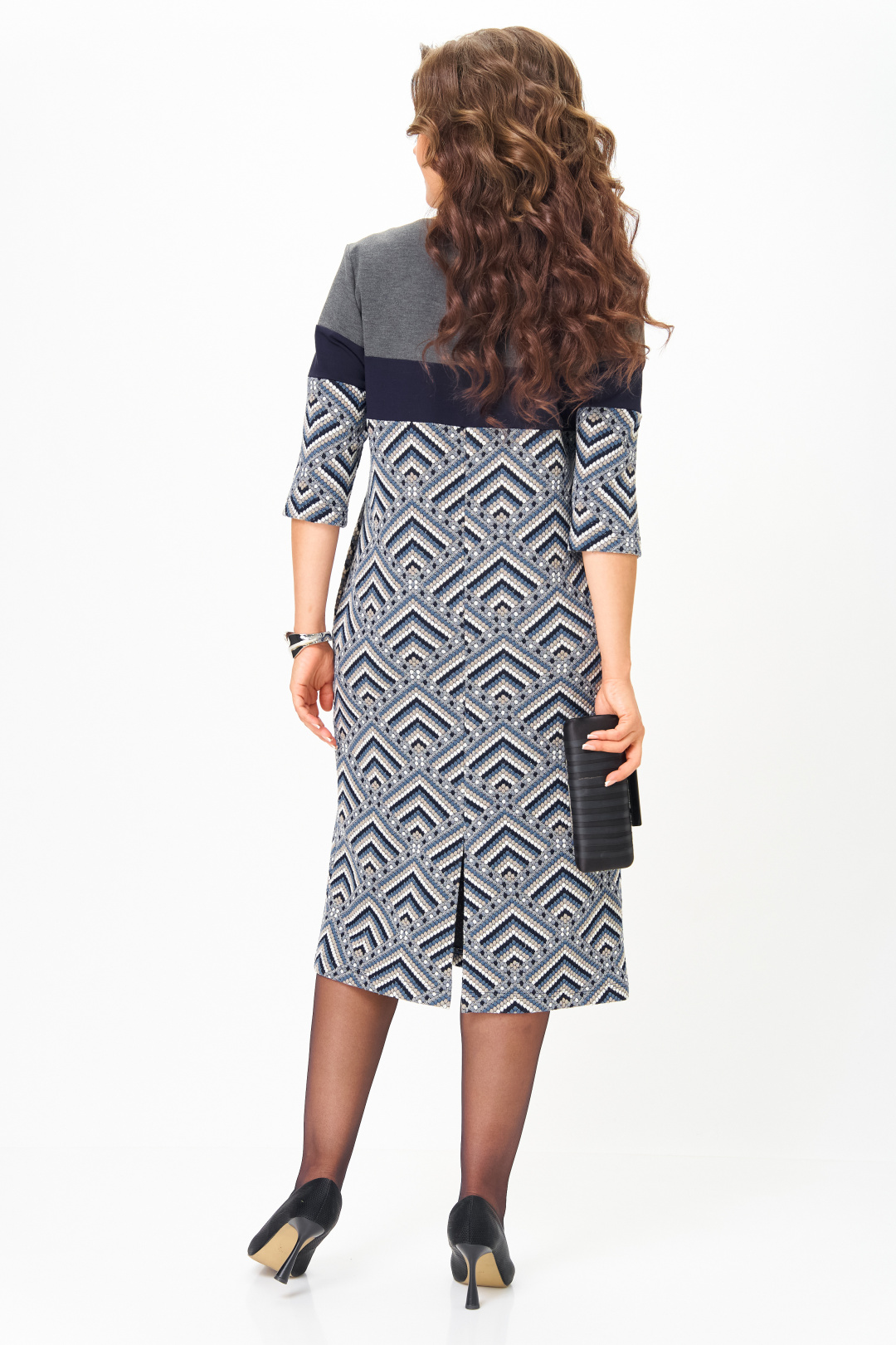 Платье Мишель Шик 2188 серый - фото 5