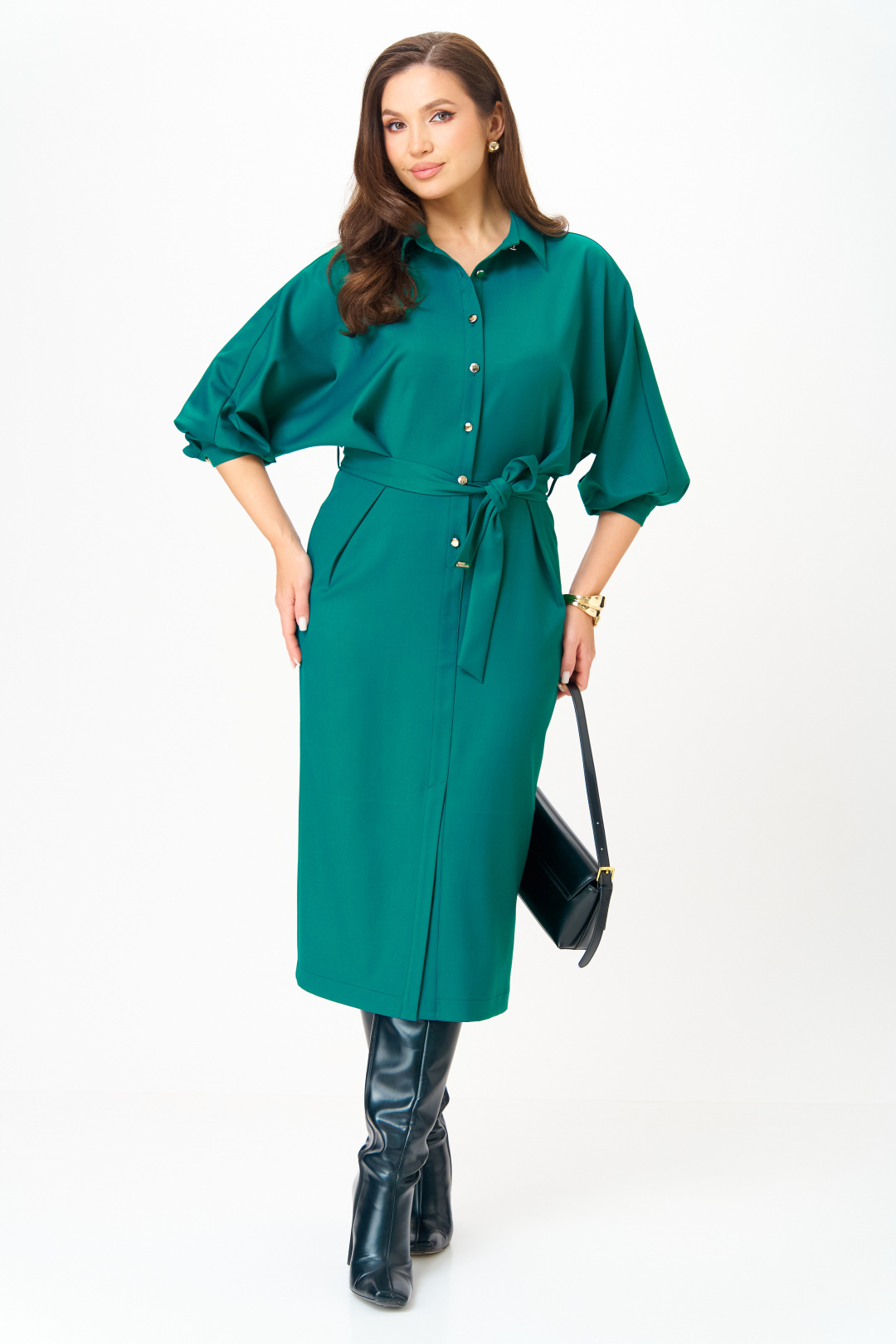 Платье Мишель Шик 2189 изумрудный