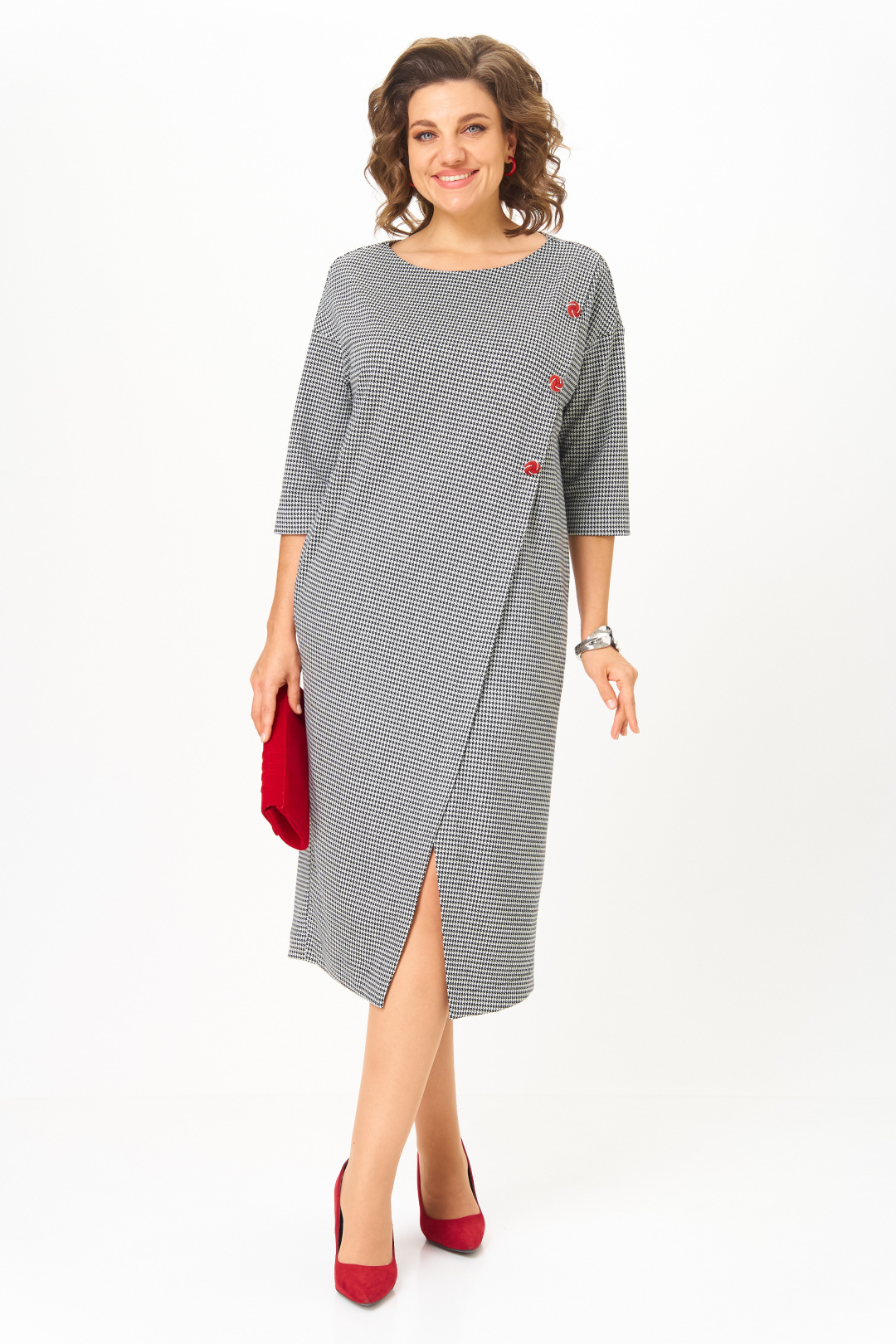 Платье Мишель Шик 2190 черно-белый - фото 1