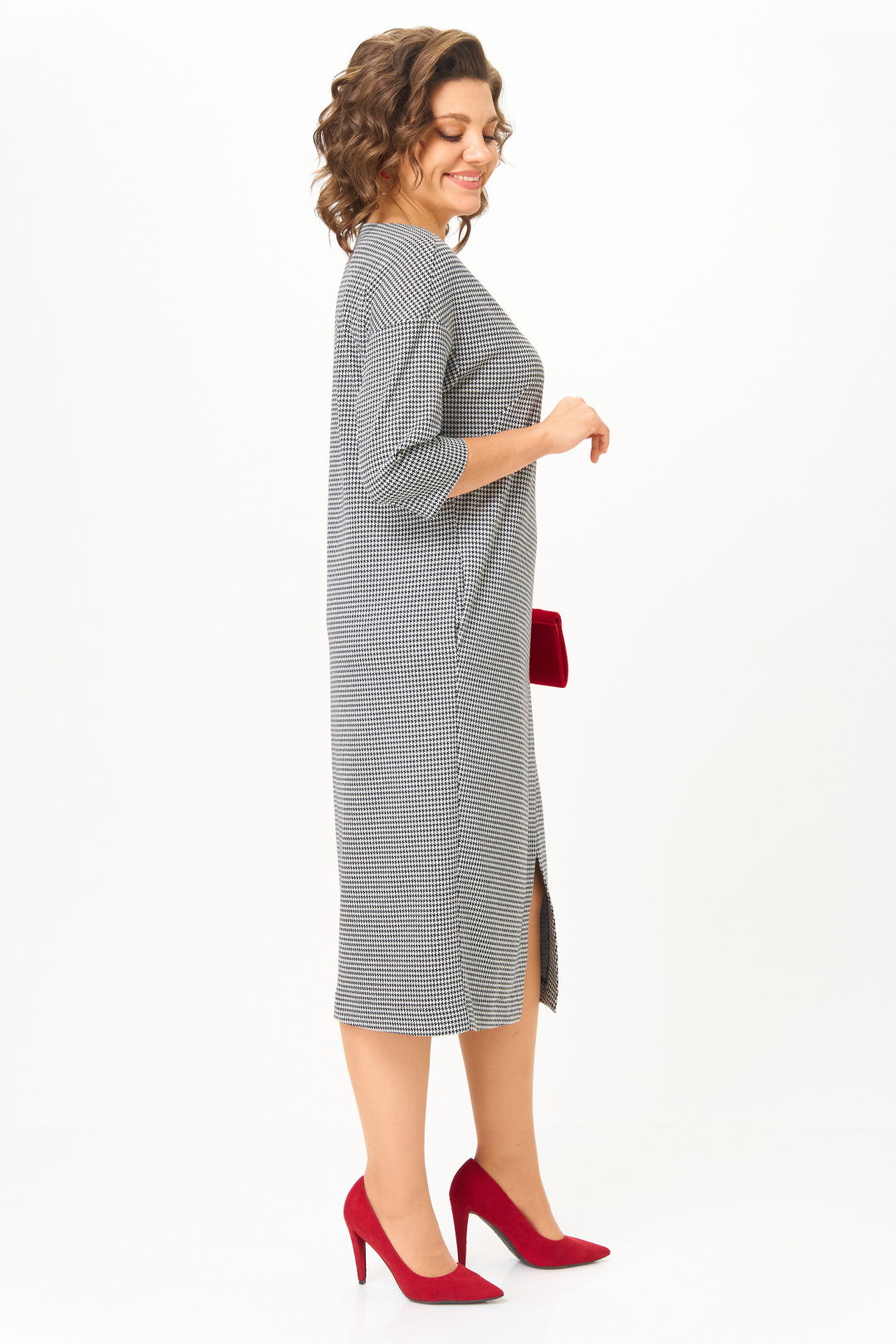 Платье Мишель Шик 2190 черно-белый - фото 3