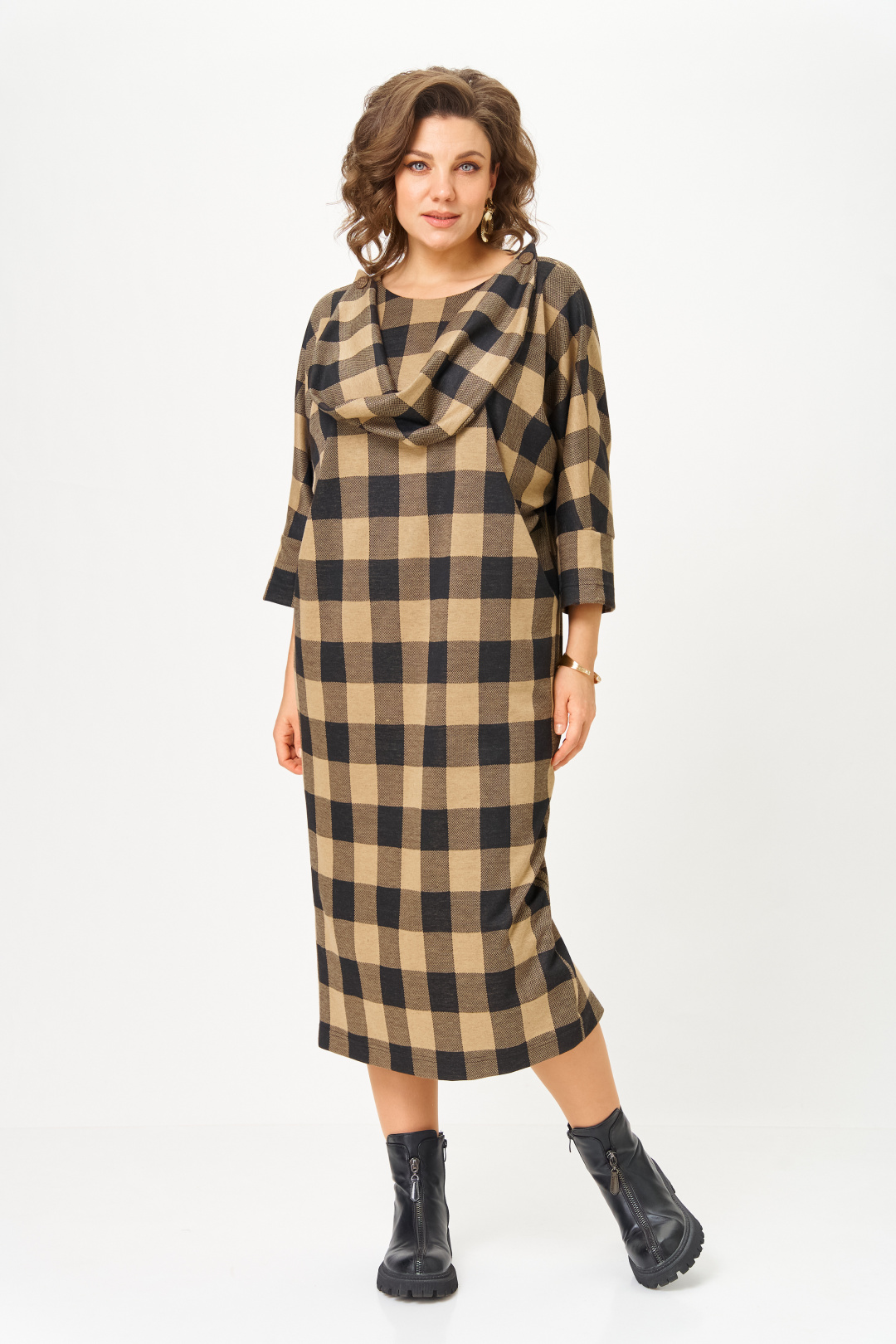 Платье Мишель Шик 2196 клетка - фото 1