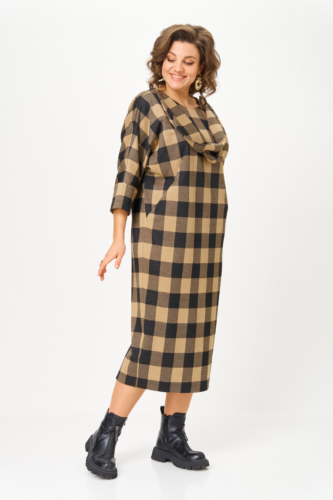 Платье Мишель Шик 2196 клетка - фото 2