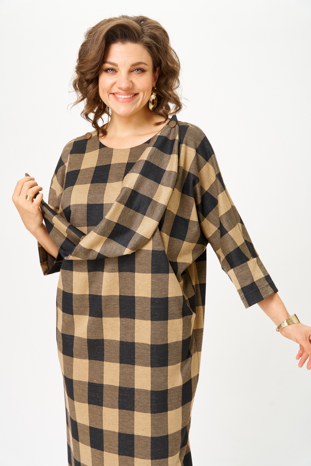 Платье Мишель Шик 2196 клетка - фото 3