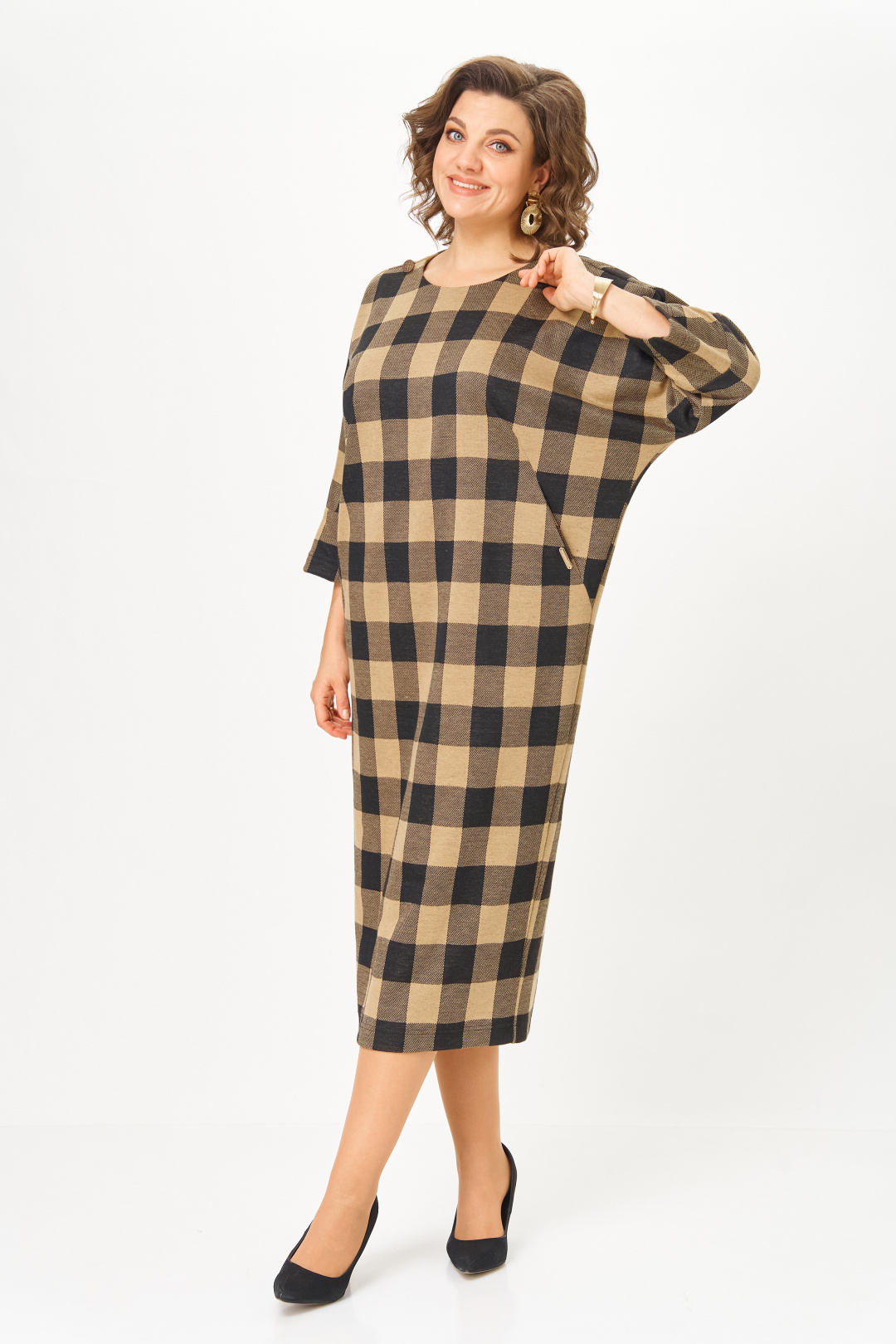 Платье Мишель Шик 2196 клетка - фото 6