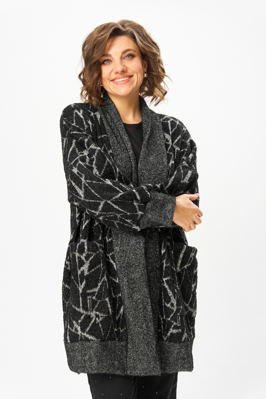 Кардиган Мишель Шик 368 обсидиан - фото 5