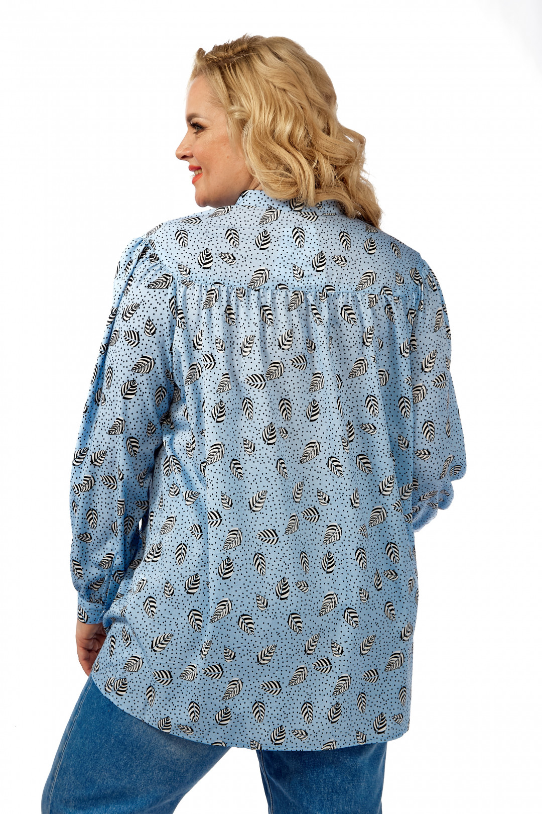 Блузка Мишель Шик 760 голубой - фото 2