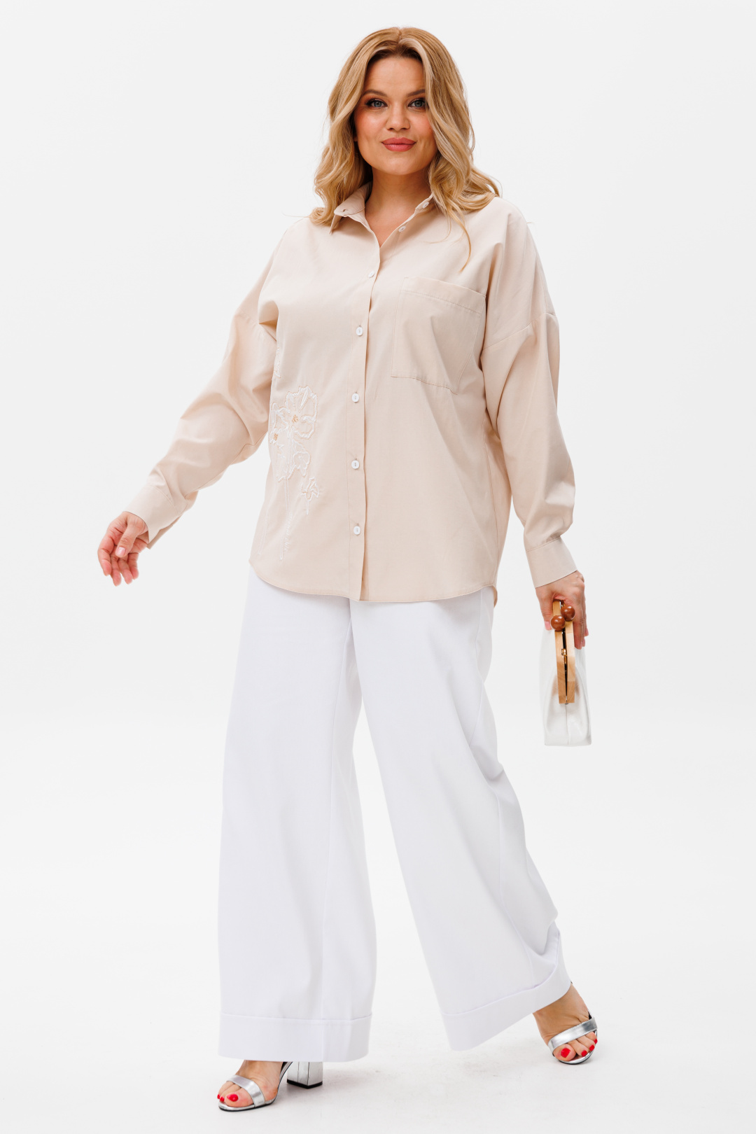 Блузка Мишель Шик 778 бежевый - фото 2