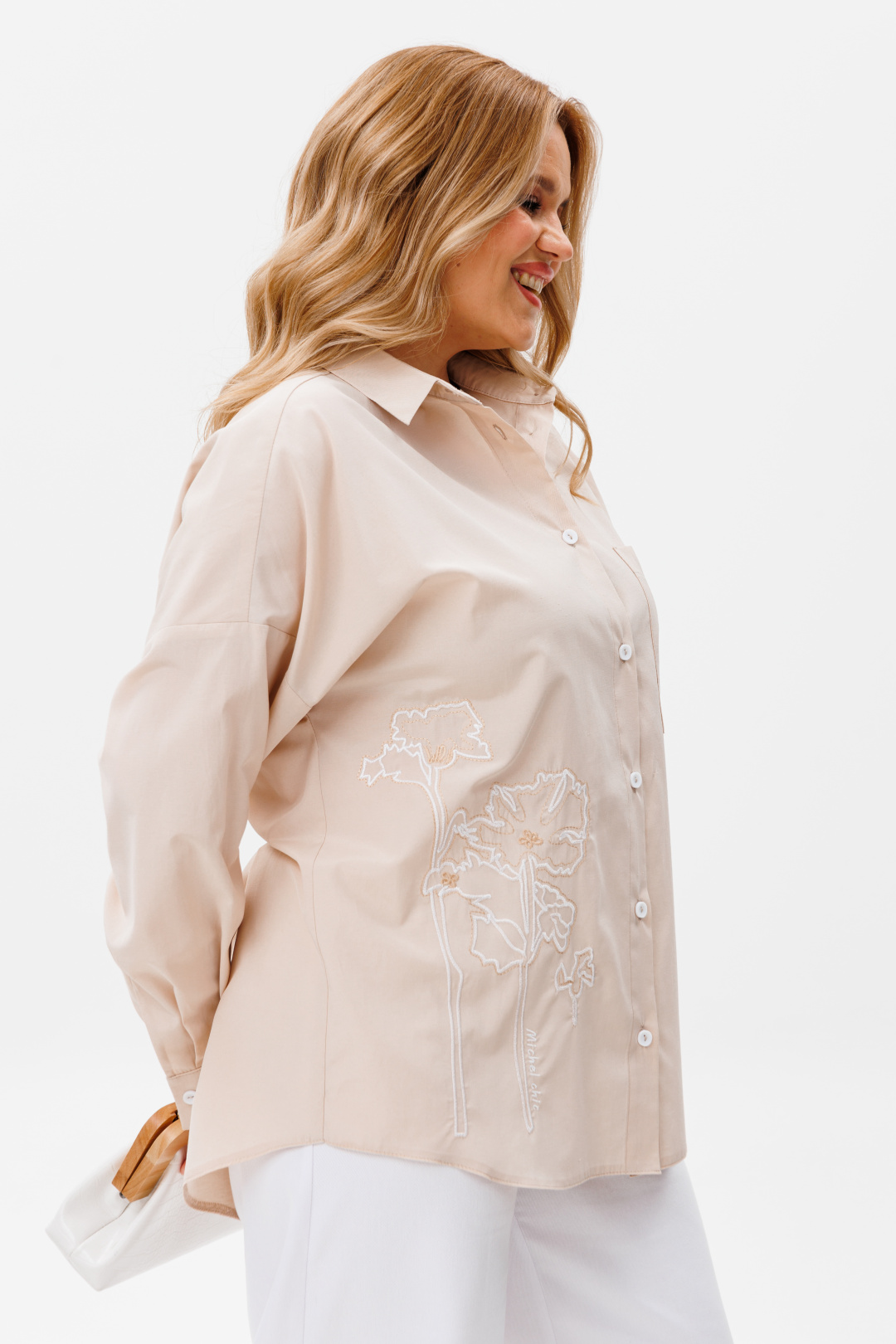 Блузка Мишель Шик 778 бежевый - фото 6