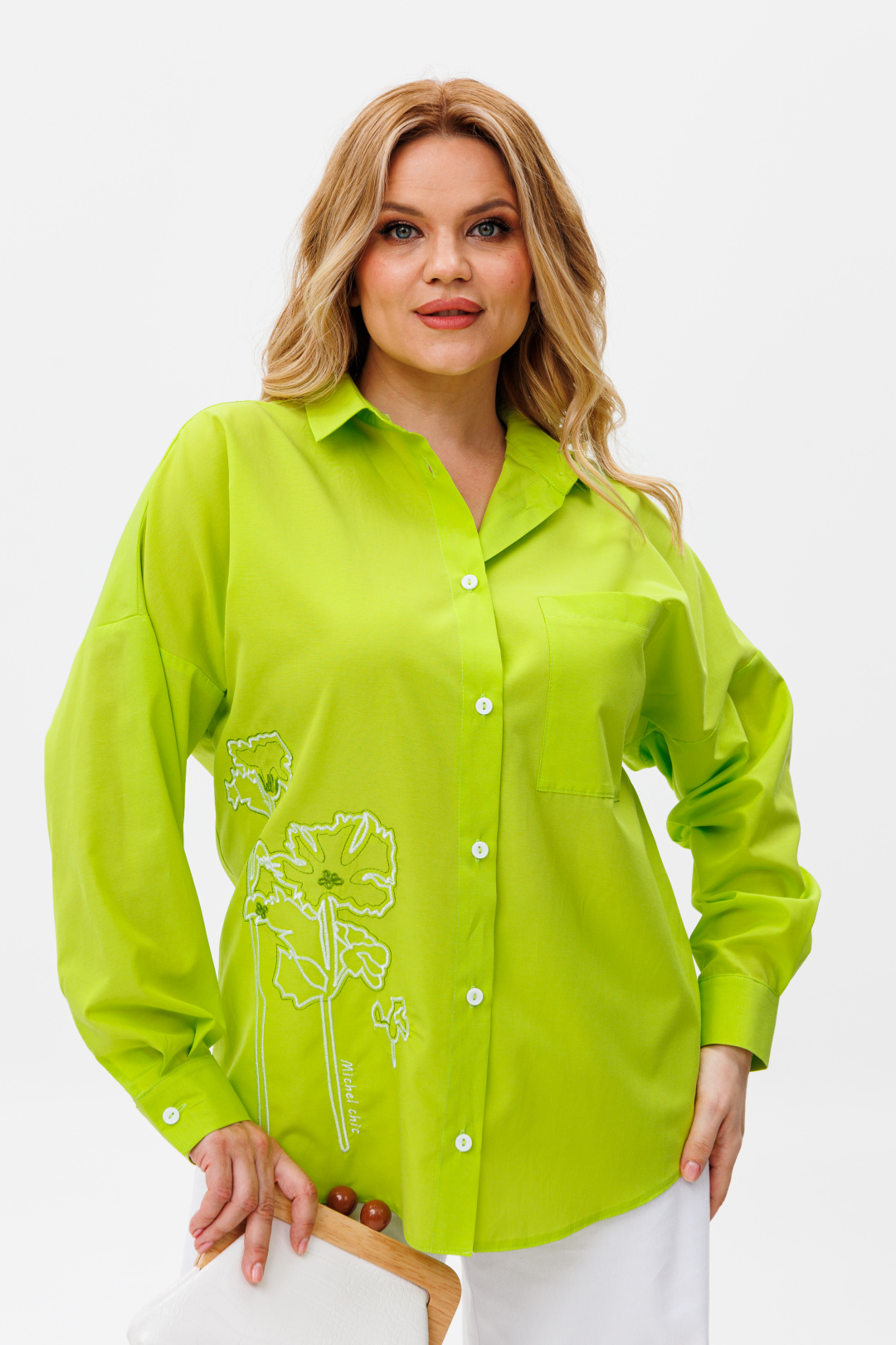 Блузка Мишель Шик 778 салатовый - фото 1