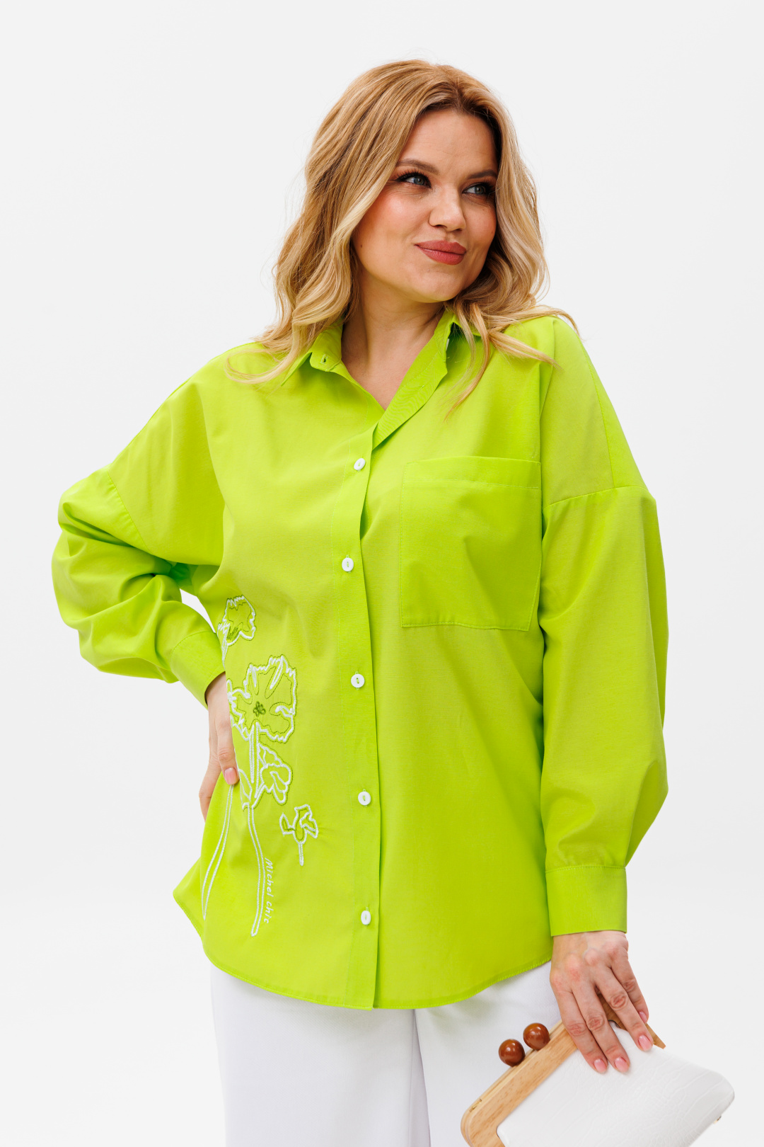 Блузка Мишель Шик 778 салатовый - фото 2