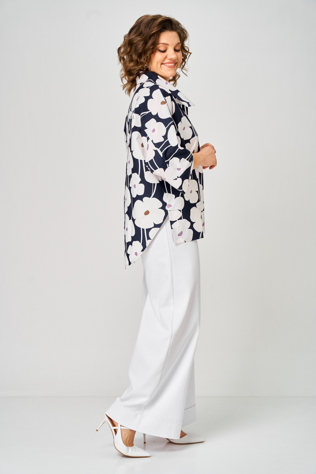 Блуза Мишель Шик 786-1 цветы - фото 4