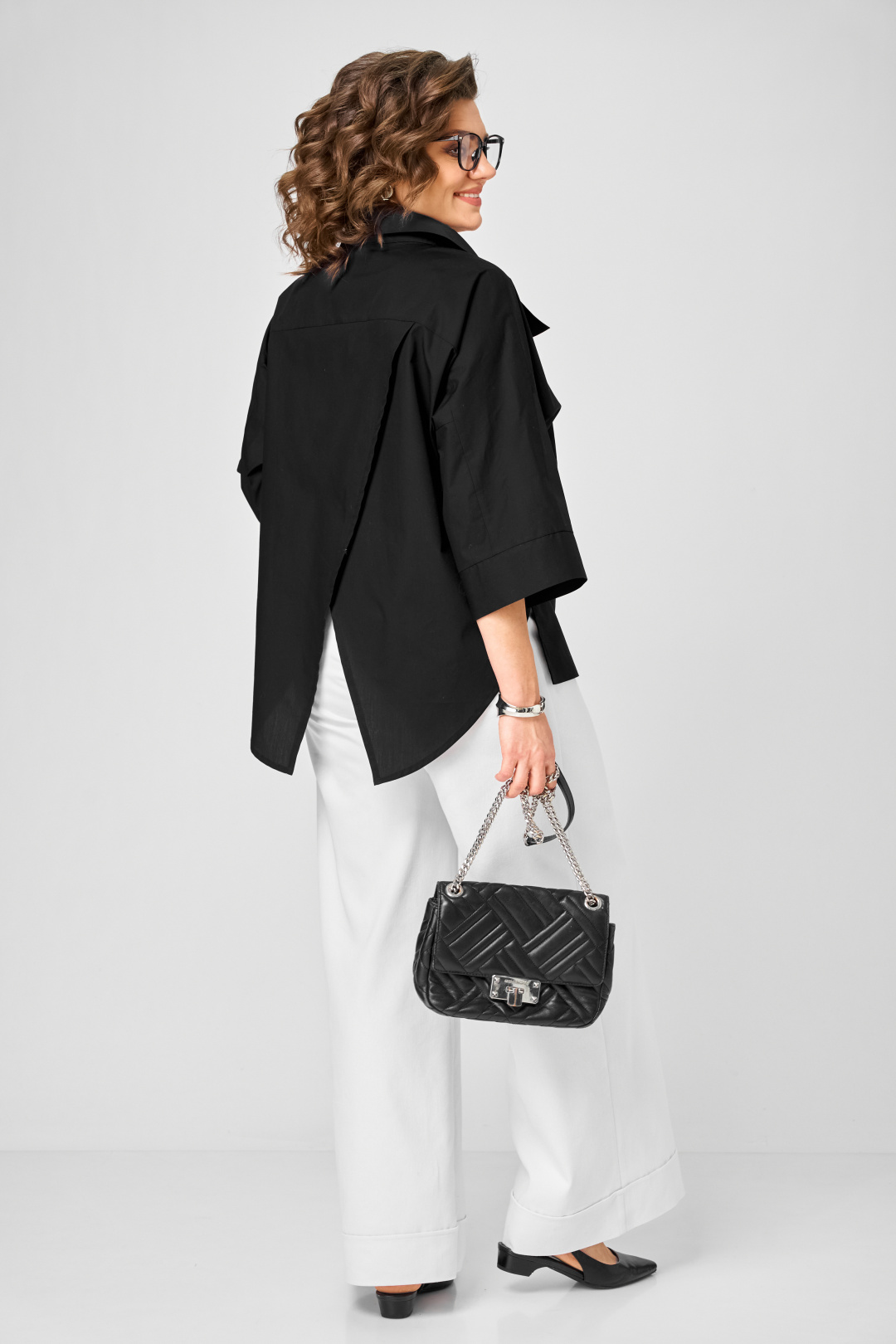 Блузка Мишель Шик 786 черный - фото 6