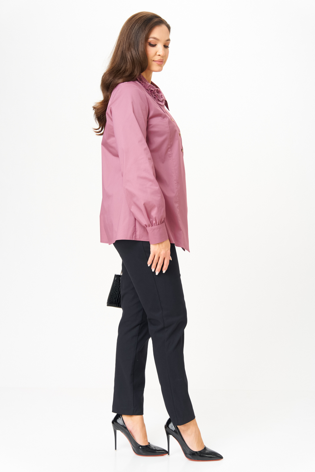 Блузка Мишель Шик 789 пепельная розы - фото 4