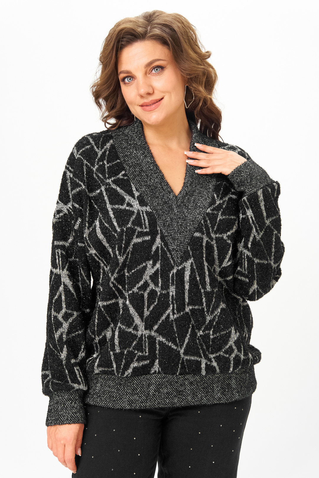 Джемпер Мишель Шик 793 обсидиан - фото 1