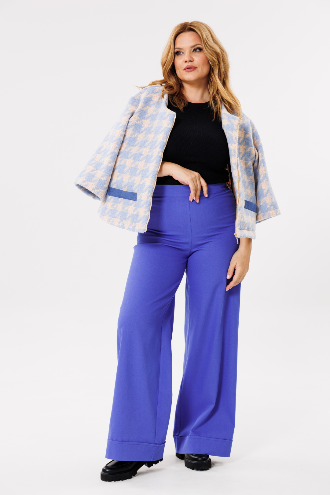 Брюки Мишель Шик 829 небесный - фото 3