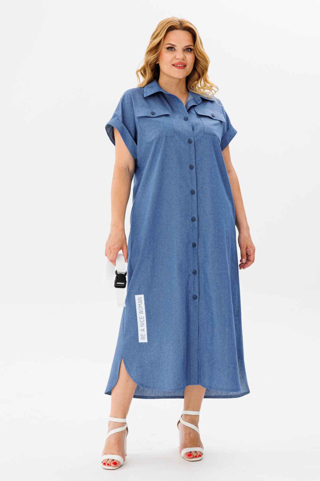 Платье Мишель Шик 993/2 темный деним - фото 4