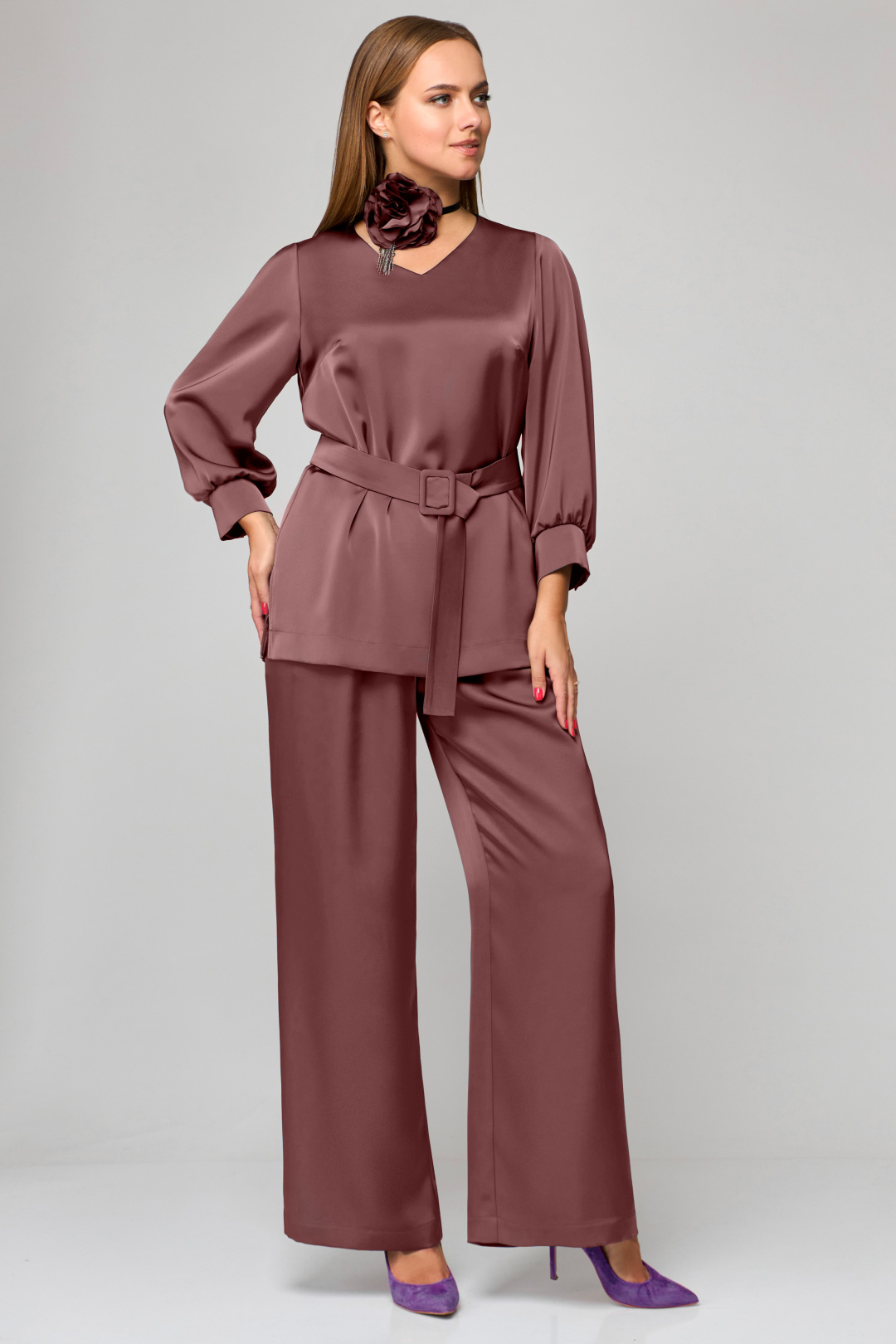Костюм МишельСтиль 1160-1 шоколад - фото 4