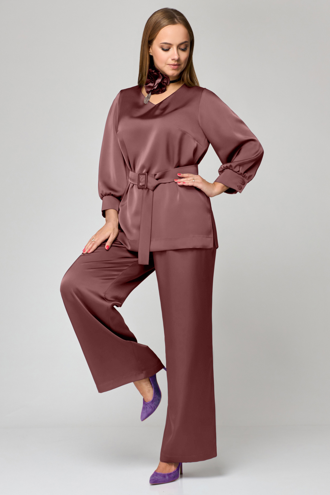 Костюм МишельСтиль 1160-1 шоколад - фото 5