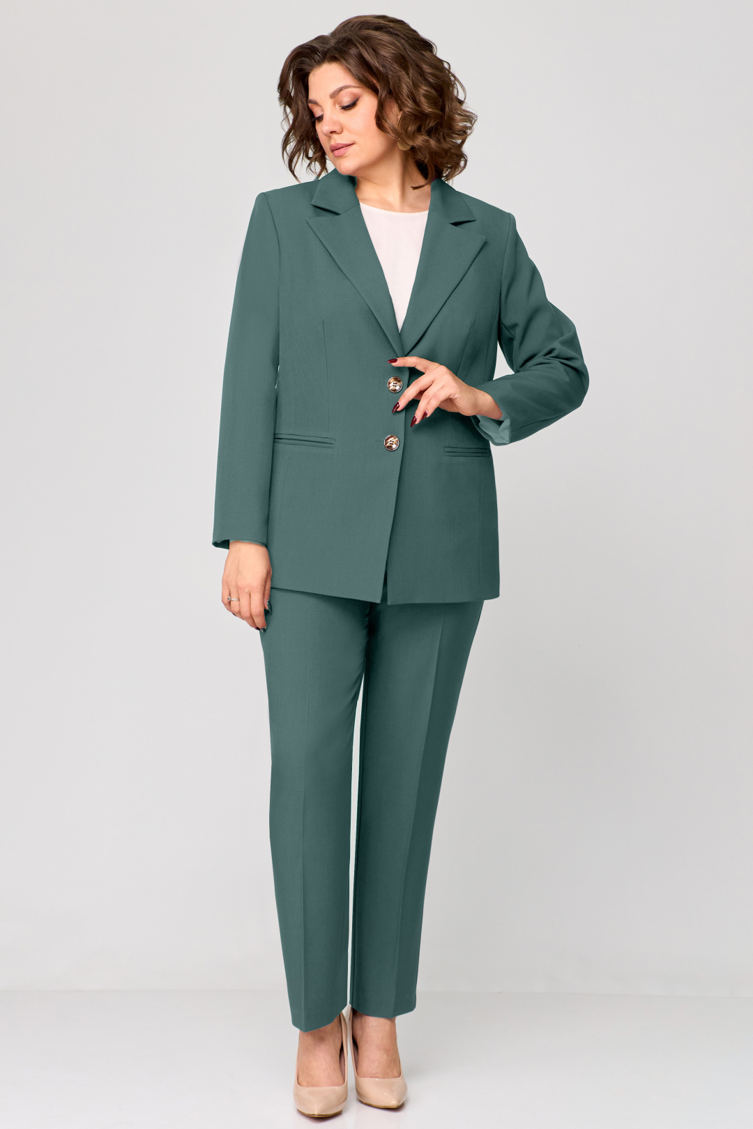 Костюм МишельСтиль 1208 полынь - фото 3