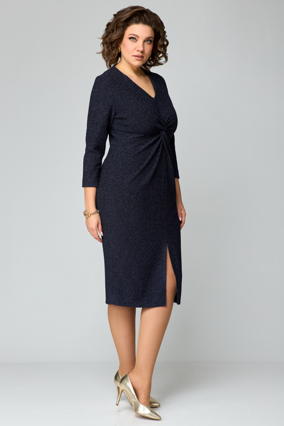 Платье МишельСтиль 1234 темно-синий - фото 3