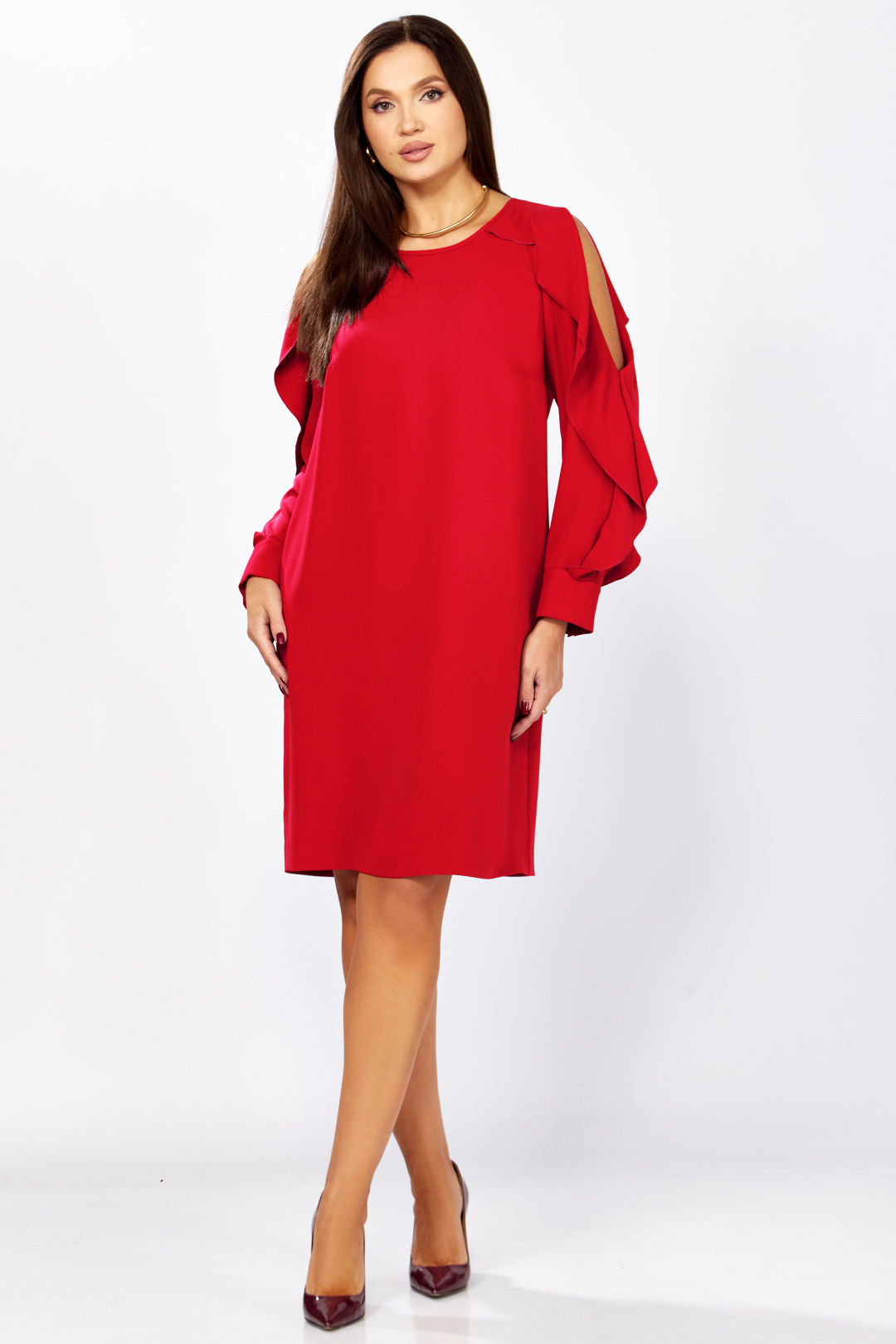 Платье МишельСтиль 1336 красный - фото 2