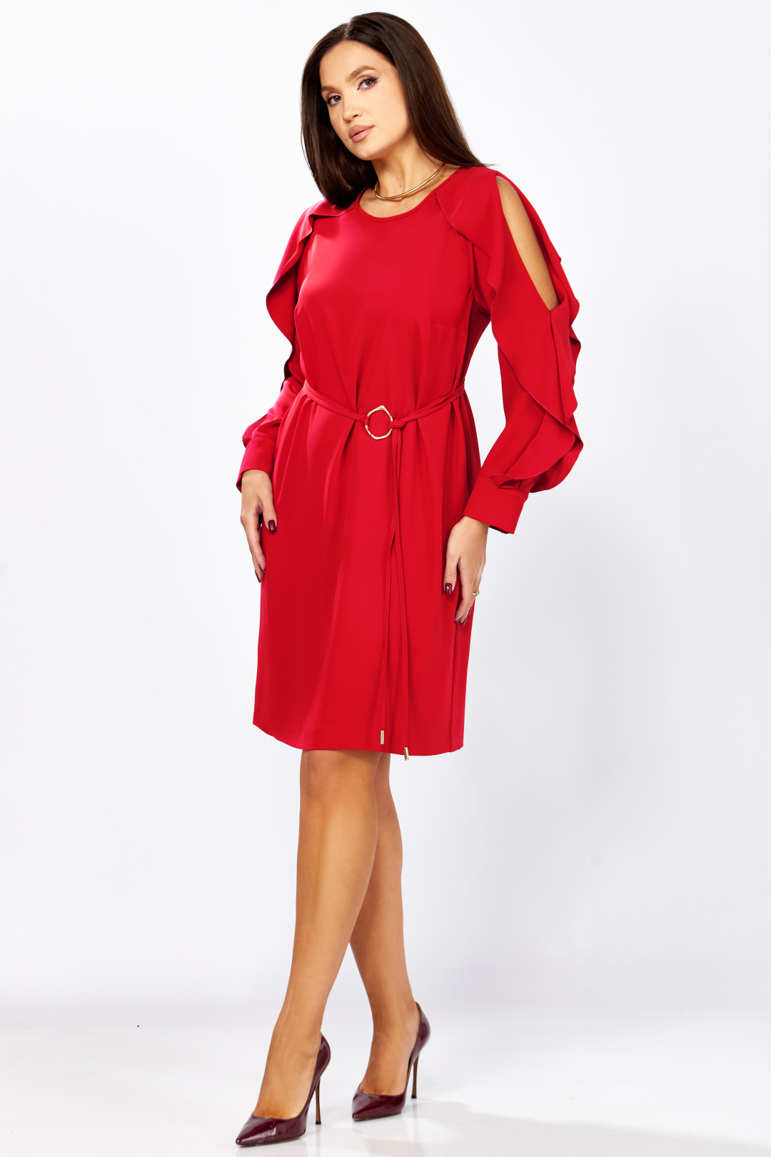 Платье МишельСтиль 1336 красный - фото 5