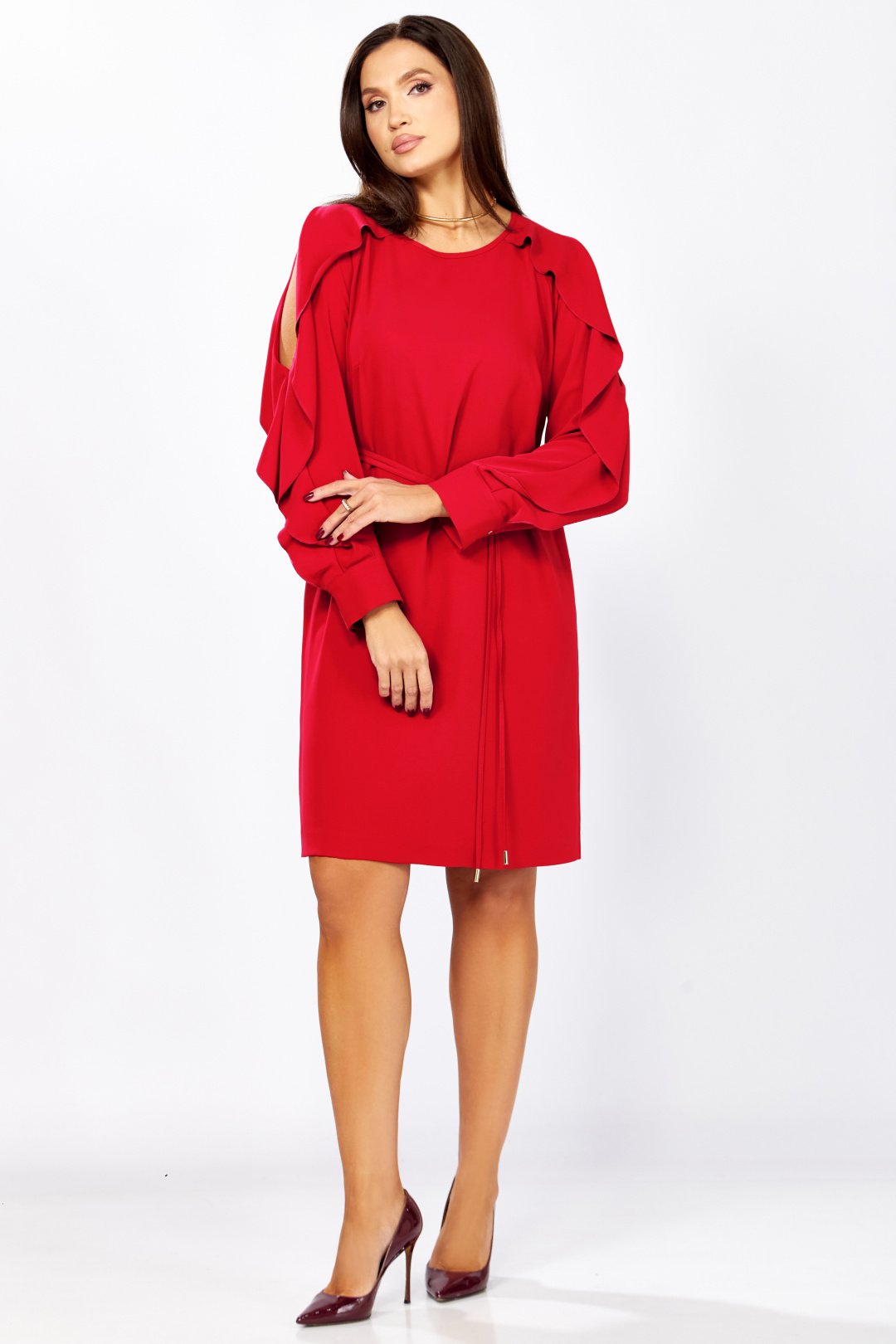 Платье МишельСтиль 1336 красный - фото 6
