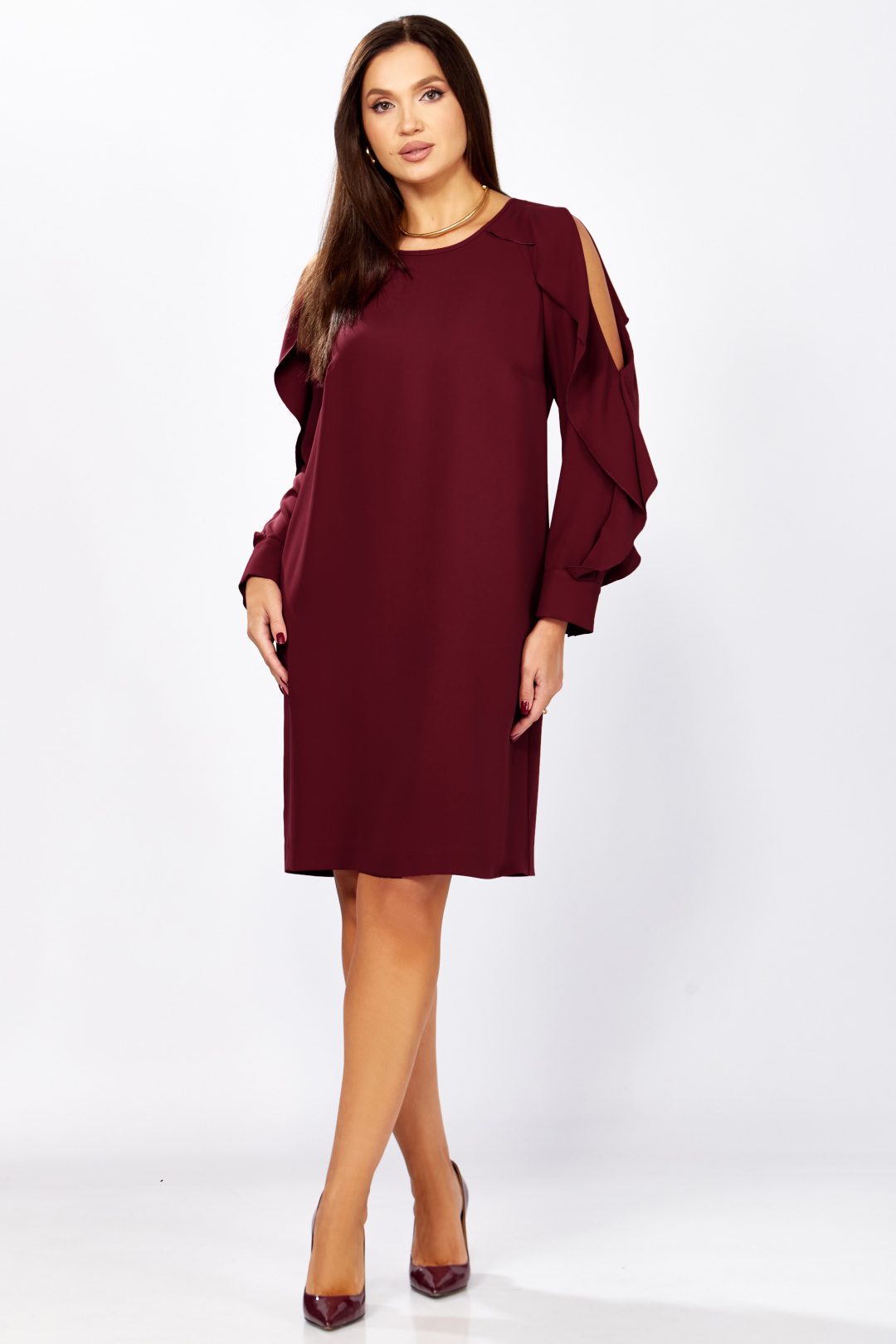 Платье МишельСтиль 1336 винный - фото 1